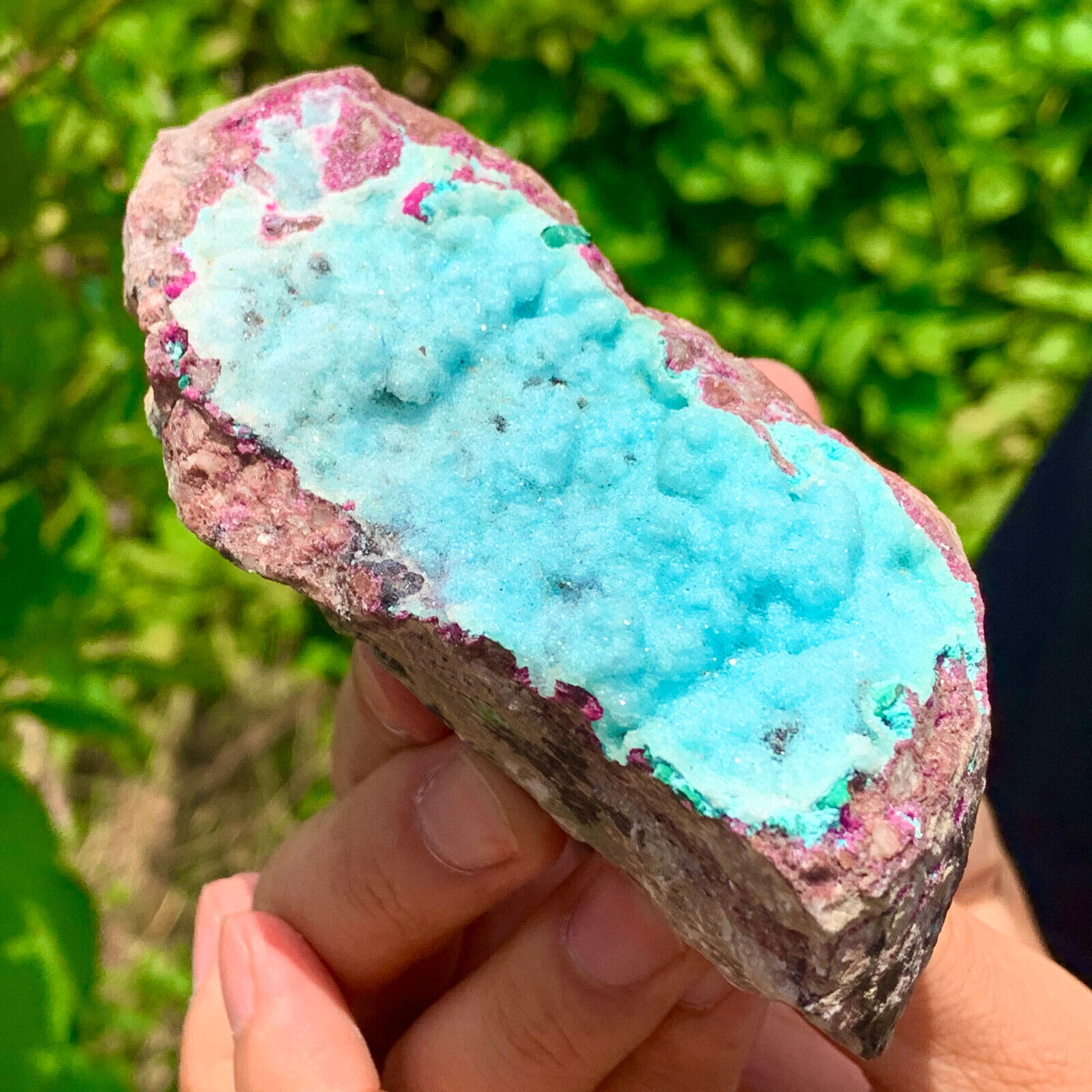 387G Top Natural Beautiful Cobalt Calcite Crystal Rare MineralSpecimen Congo
