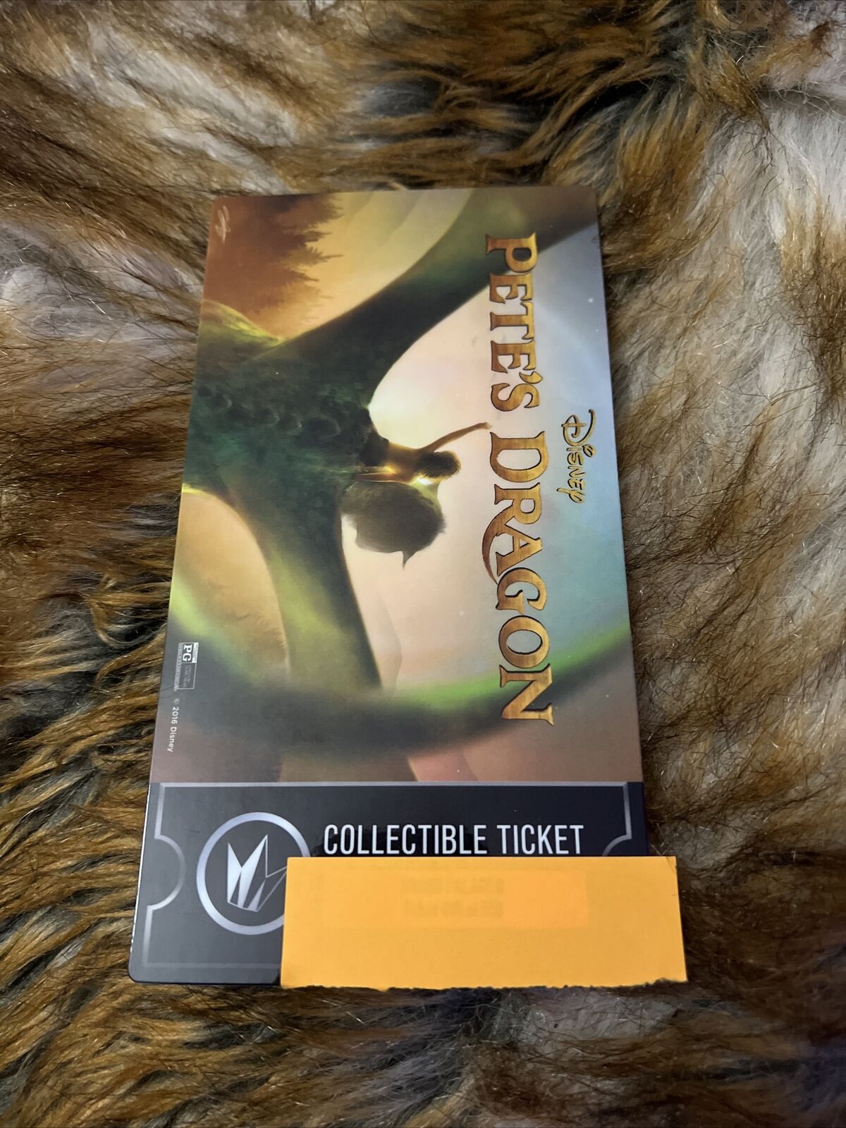 One (1) Disney's Pete's Dragon 2016 Collectors Collectible Movie Ticket Regal
