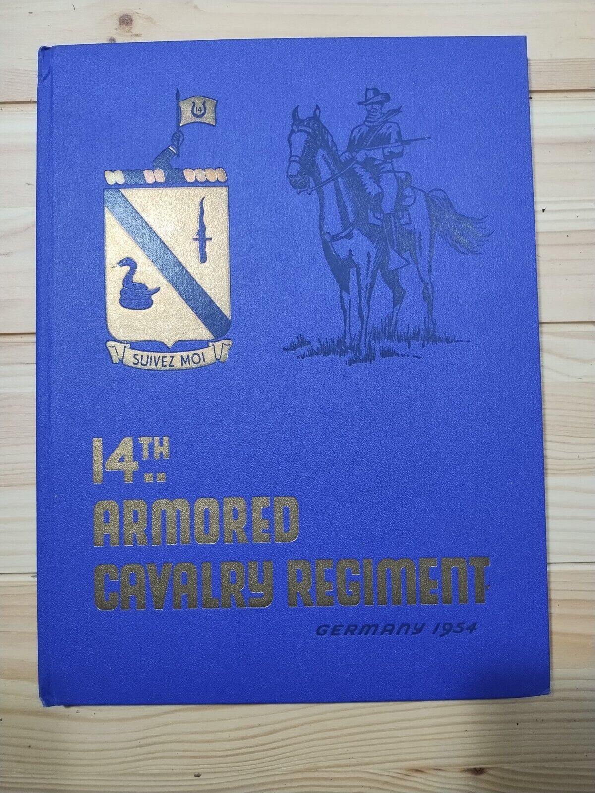 VERY RARE 14th Armored Cavalry Regiment Miliary Yearbook Germany 1954