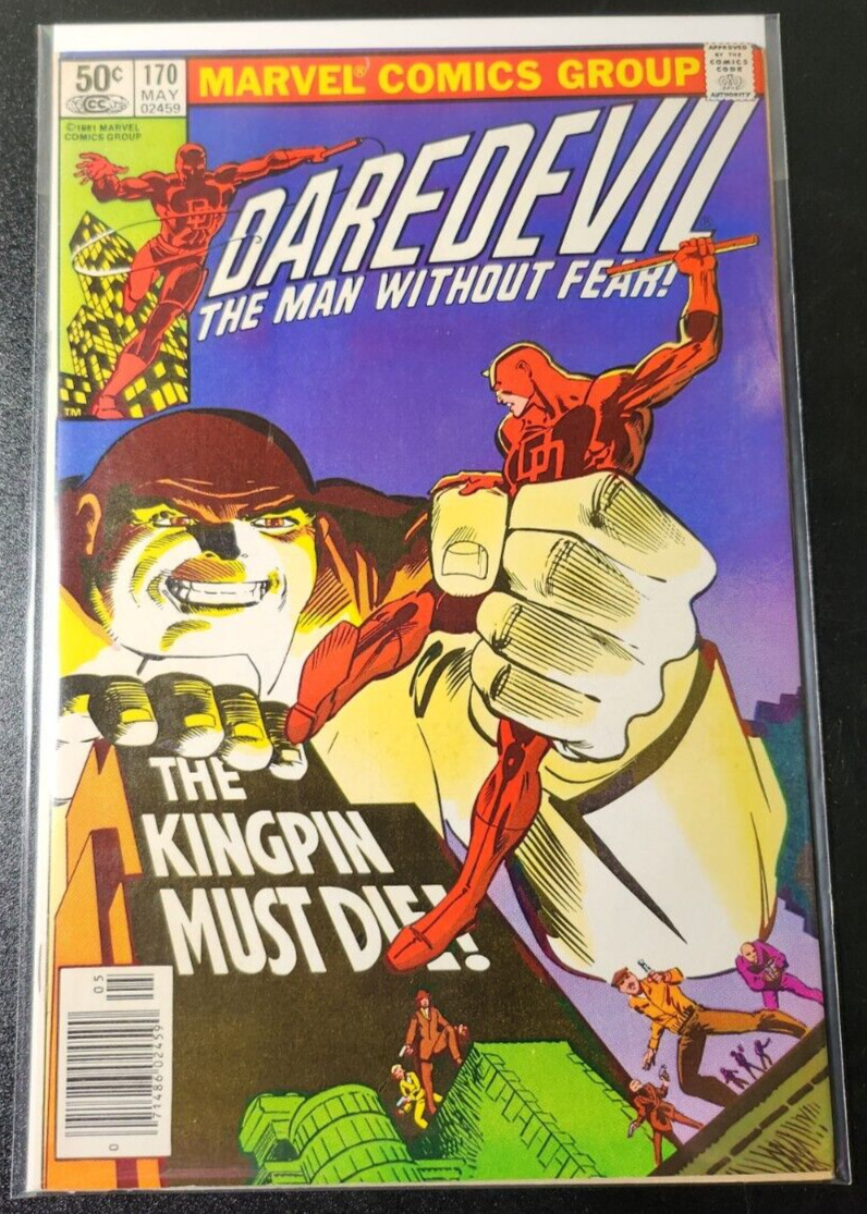 Daredevil #170 Newsstand Edition 1st Kingpin in Series 1981 Vintage Marvel MCU