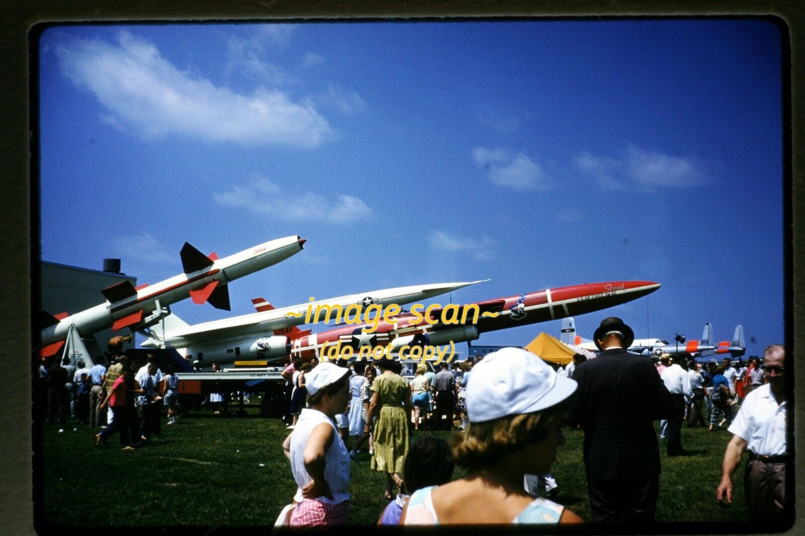 USAF Missiles at an Airshow in Northern Iowa in 1961, Original Slide e20b
