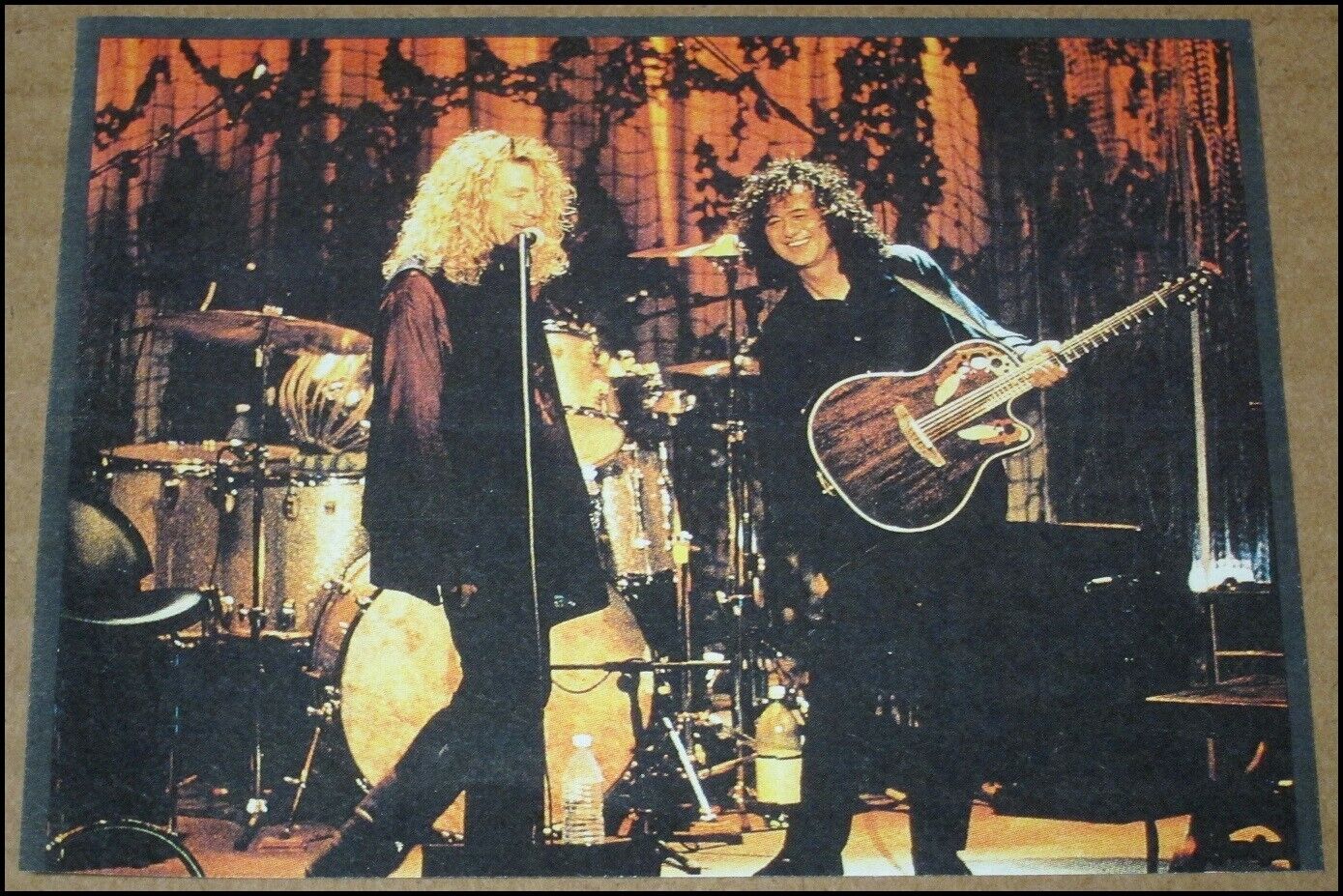 1994 Led Zeppelin Robert Plant Jimmy Page RS Magazine Photo Clipping 4.75\
