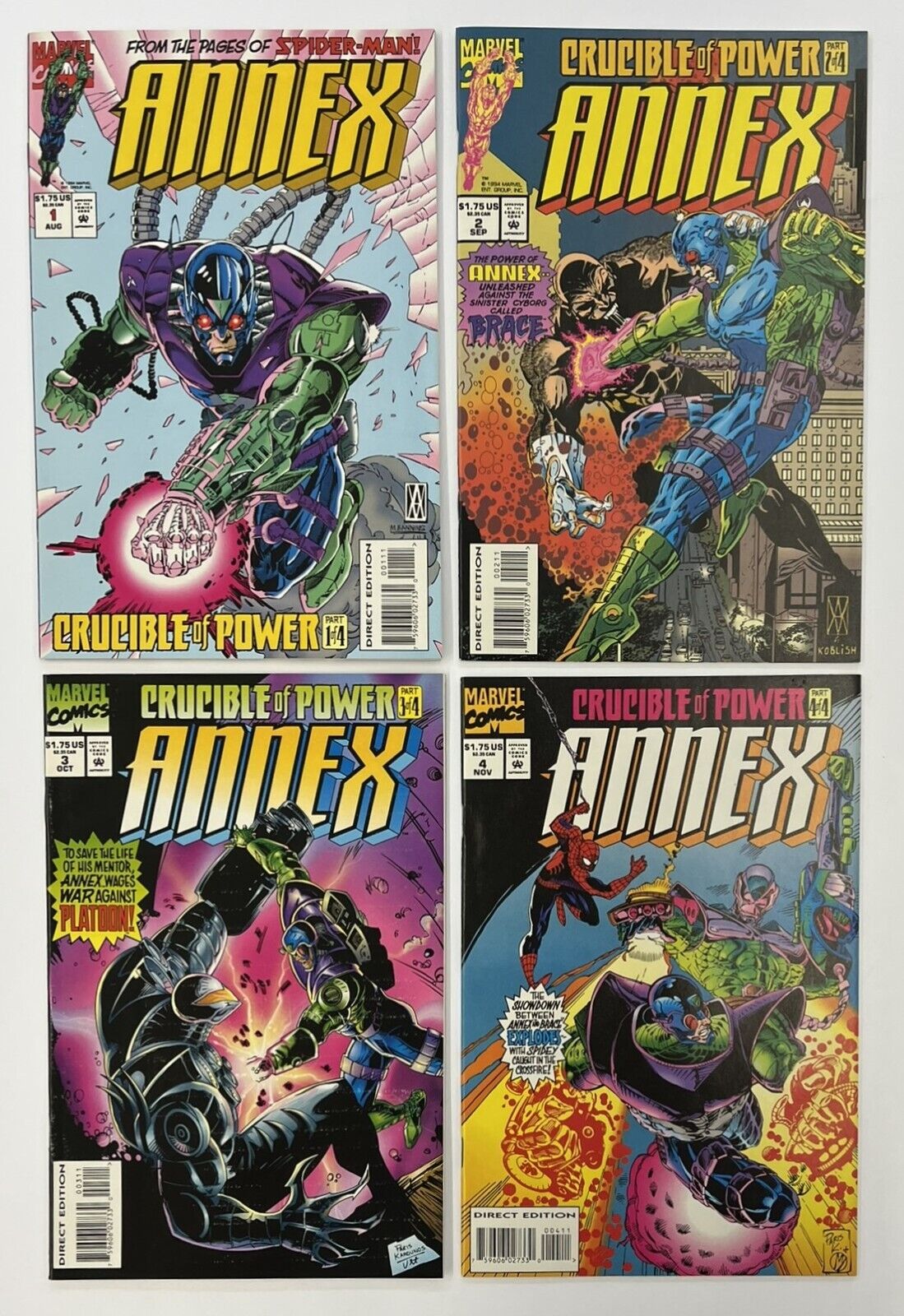 Annex #1-4 Marvel 1994 Complete Limited Series by Jack C. Harris