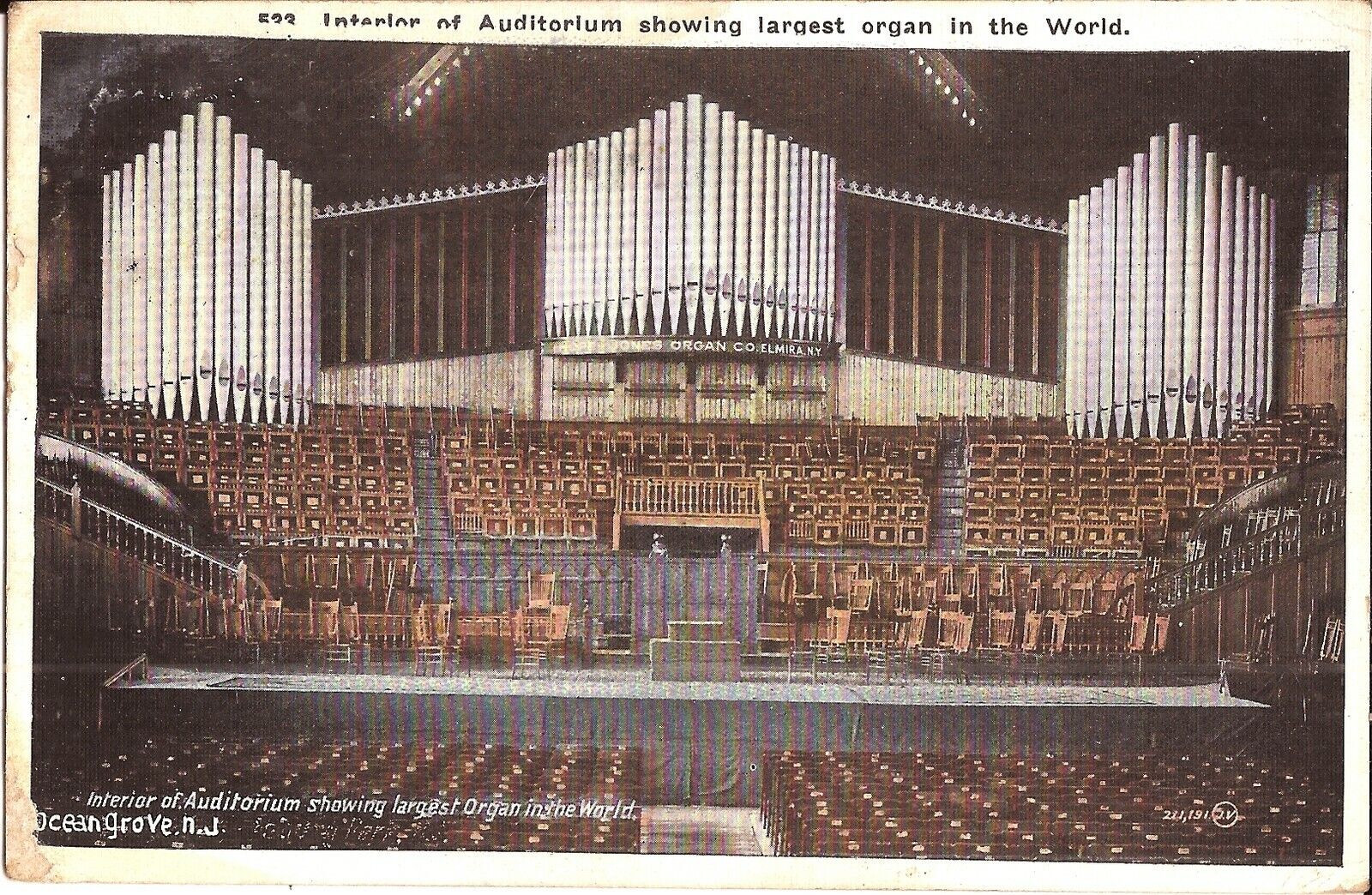 Ocean Grove, NEW JERSEY - Organ - Auditorium - 1924