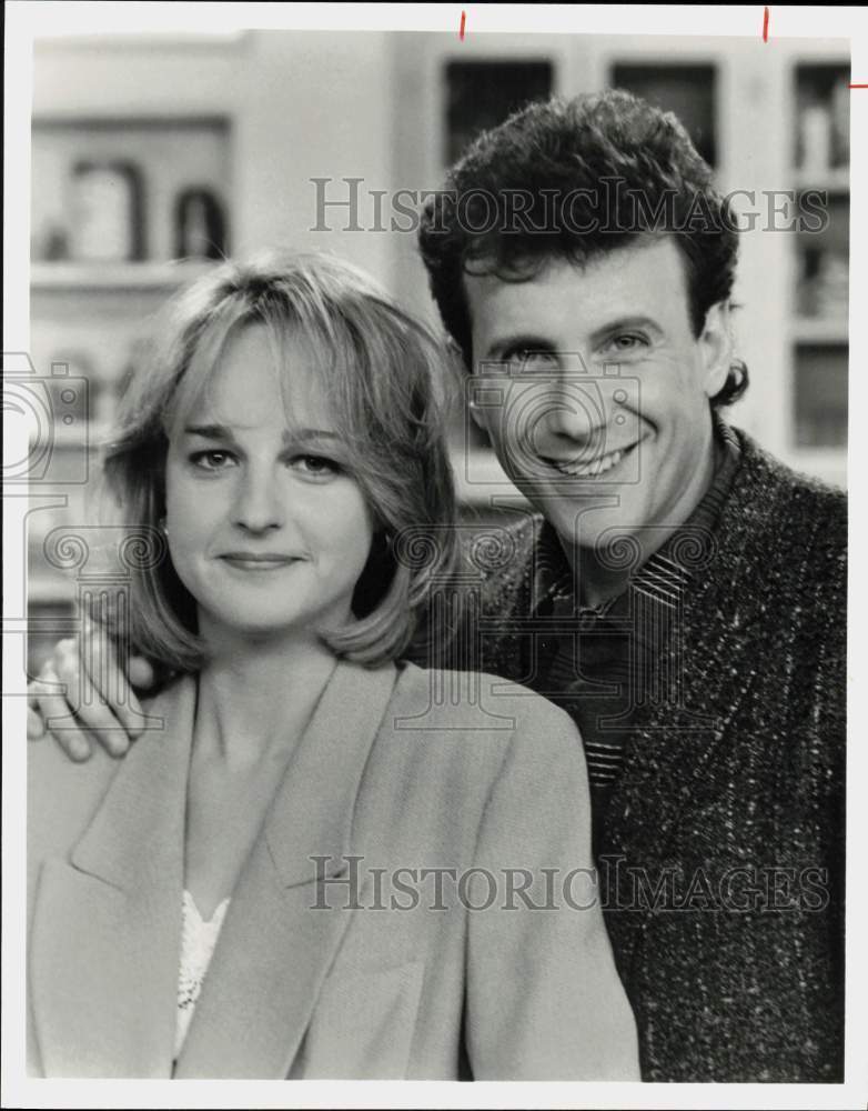 1992 Press Photo Actors Helen Hunt, Paul Reiser in \