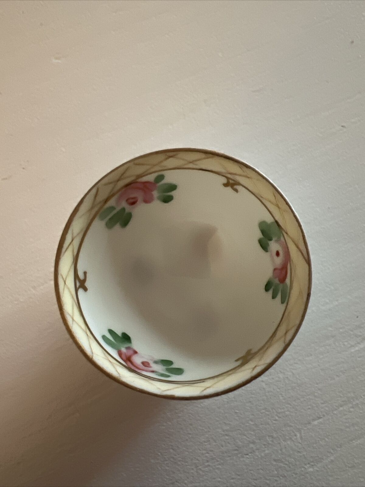Antique / Vintage Hand Painted Nippon Footed Sauce / Condiment Bowl
