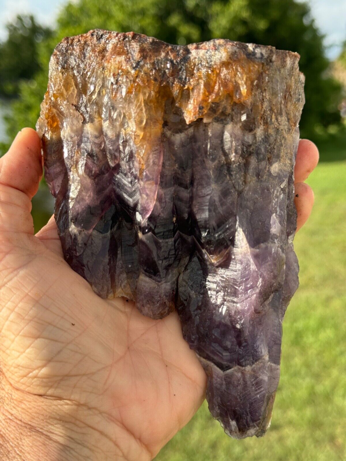Amazing Unique Auralite 23 Crystal point from Canada 1.2 Kilos 6\