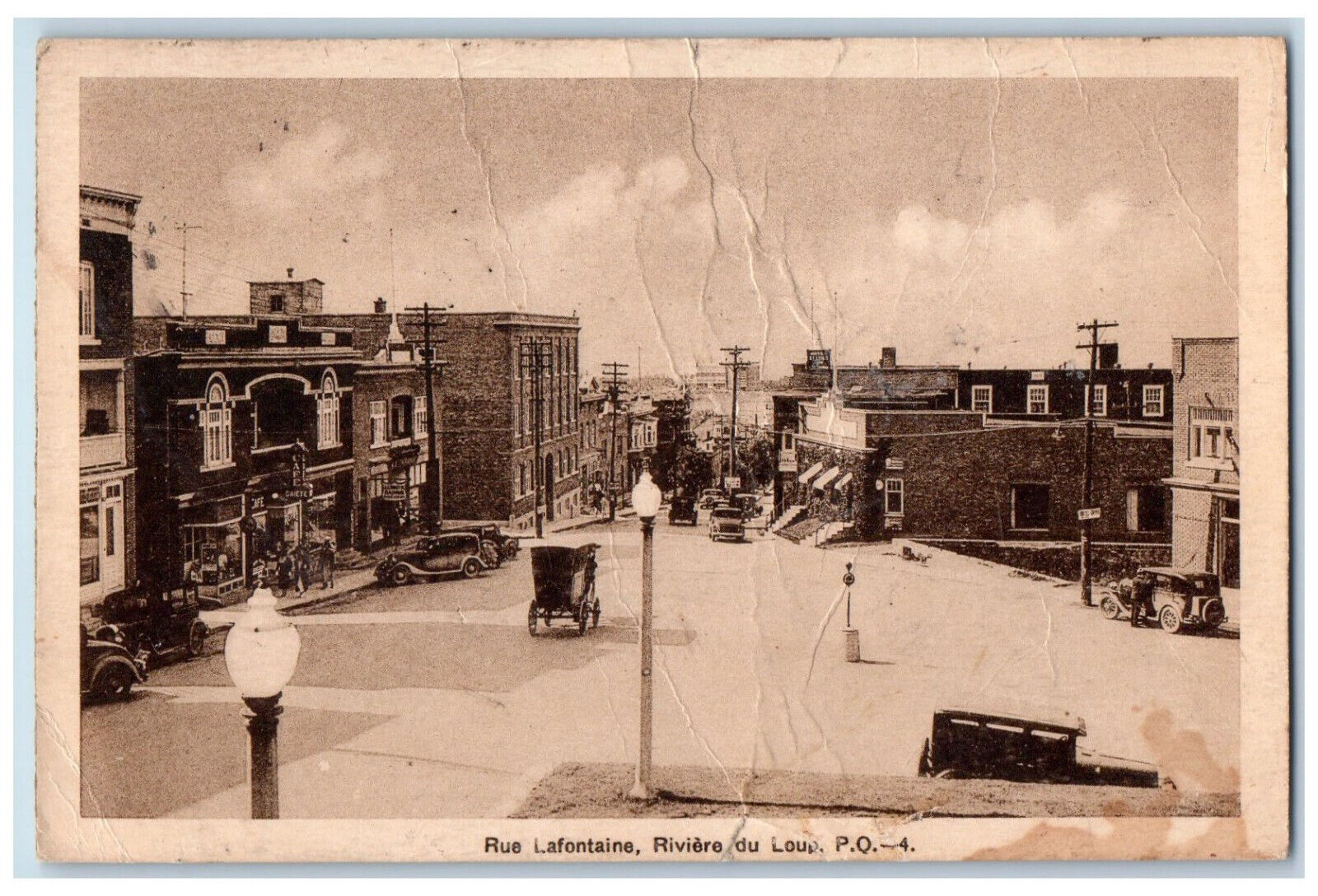 1941 Rue Lafontaine Riviere Du Loup PQ Canada Vintage Posted Postcard