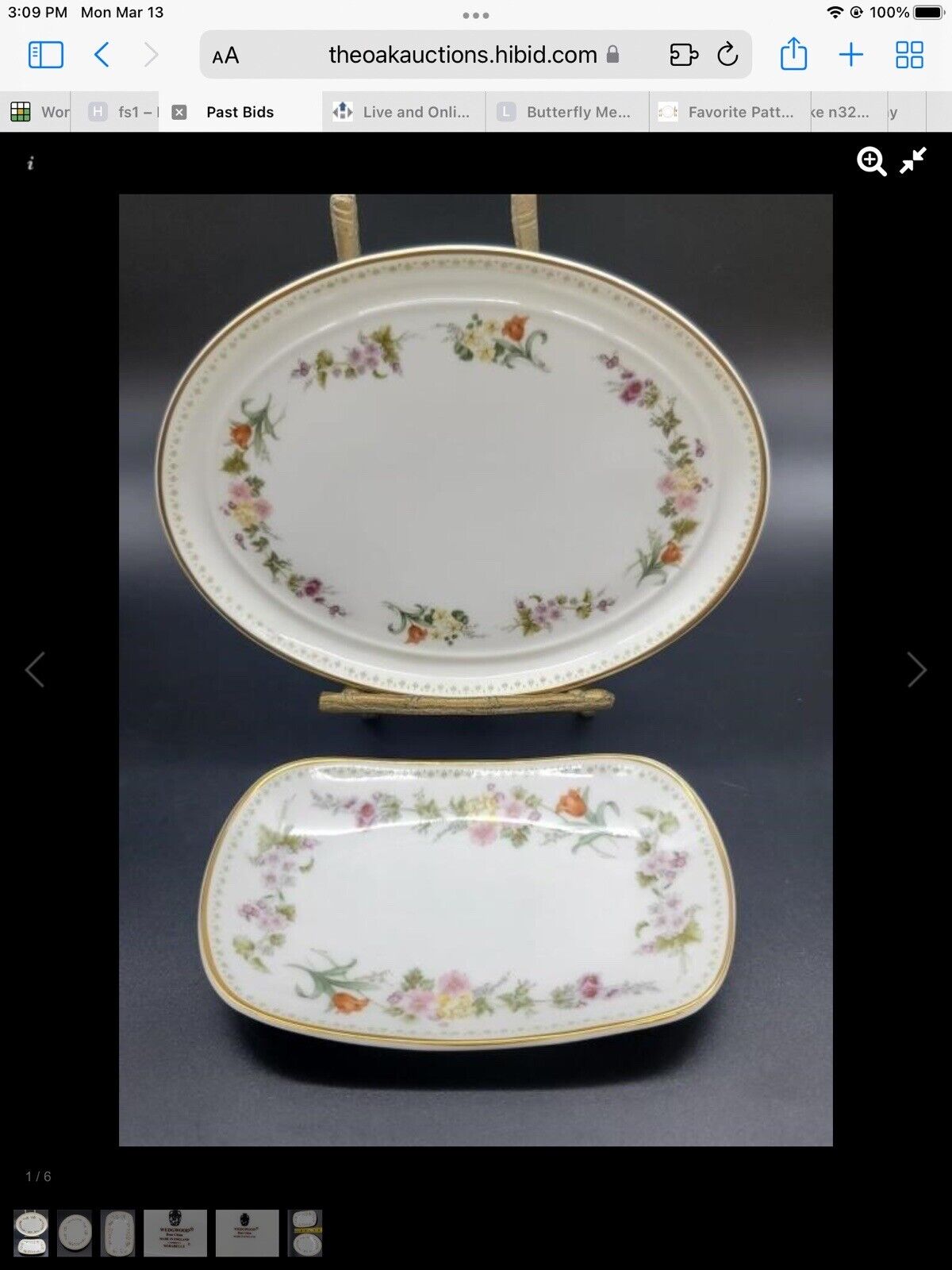 SALE Vintage Mirabelle By Wedgwood Soap Dish & Miniature Tray