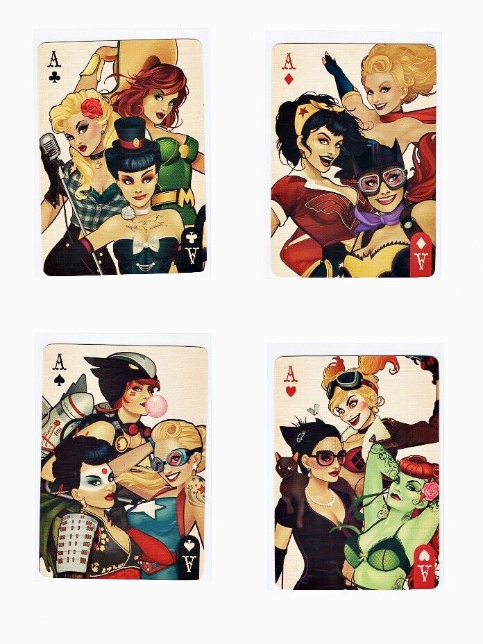 2015-2017 DC BOMBSHELLS 4-CARD SETS OF YOUR FAVORITES WITH 