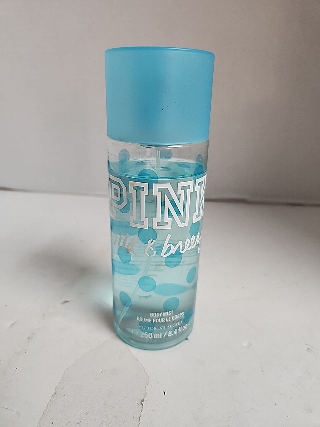 PINK Victoria\'s Secret Wild & Breezy 8.4oz Fragrance Body Mist 90% Full