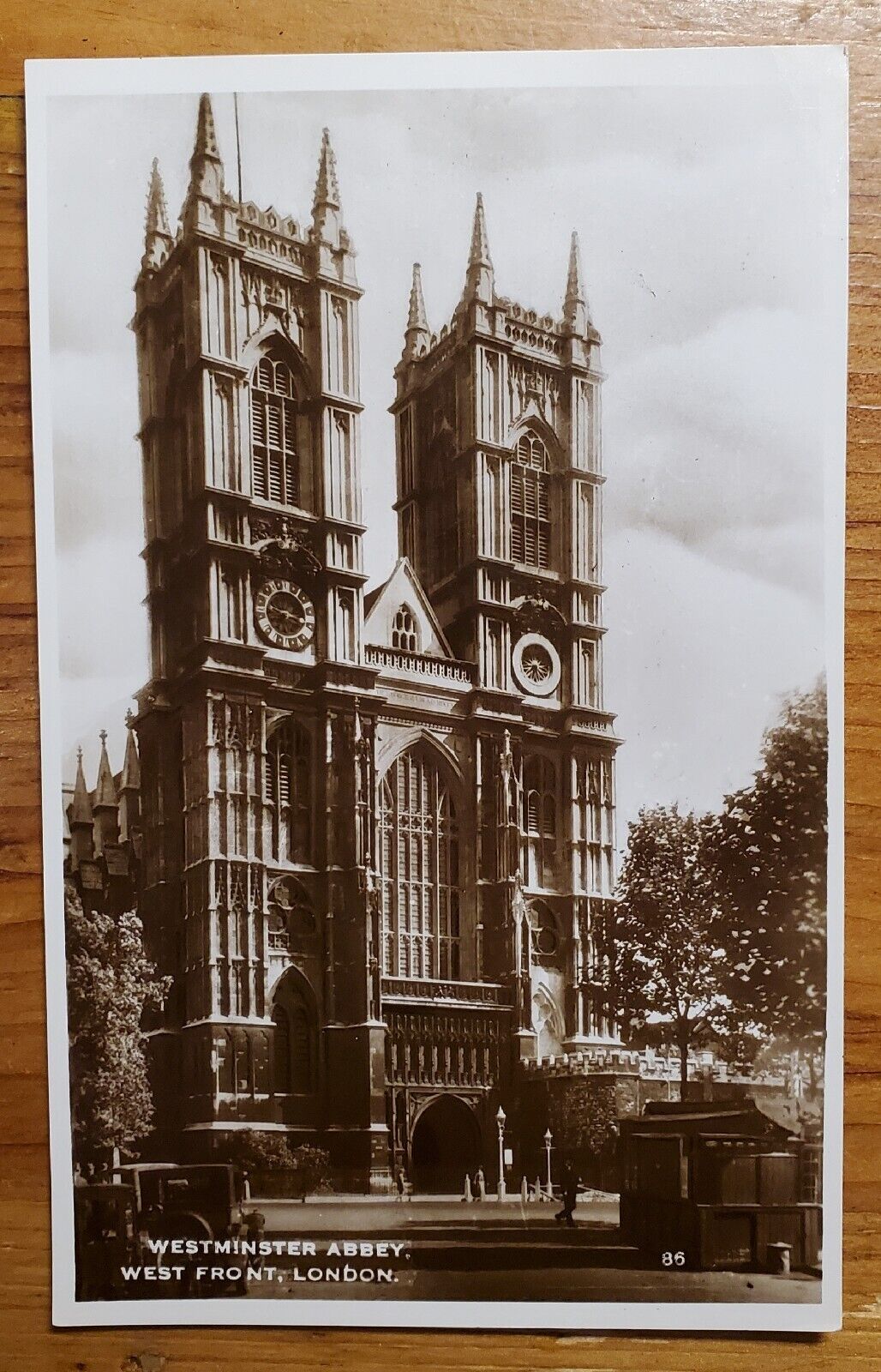London England Westminster Abbey And Buckingham Palace Excel Series VNG BW RPPC