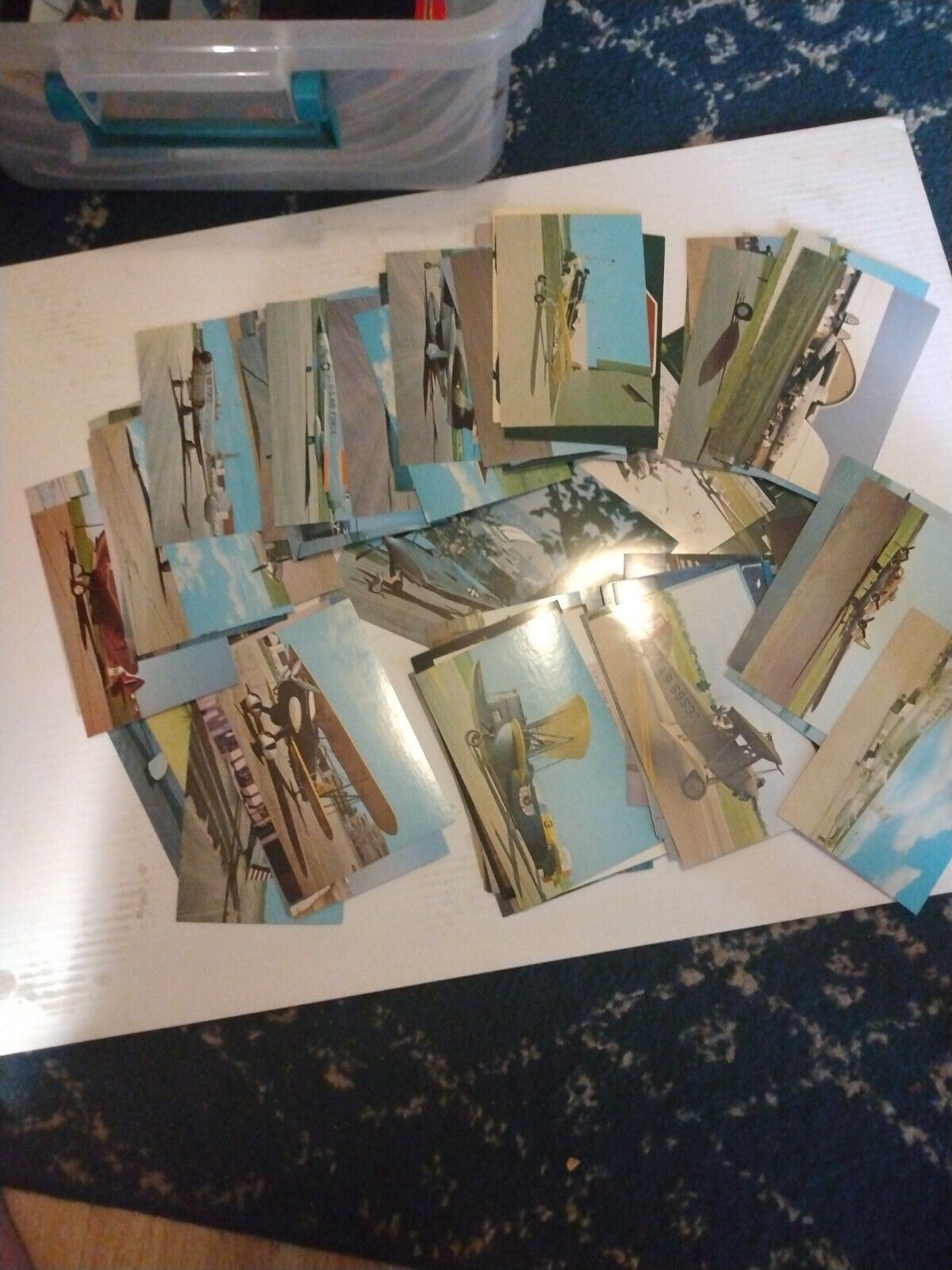 81 Assorted Vintage Airplane Aircraft Post Cards Unused Nice