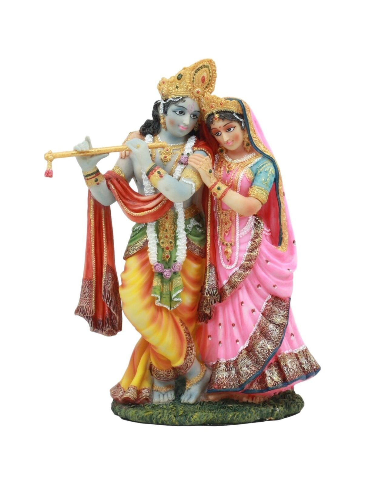 Ebros Vedic Radha And Krishna Statue 8Tall Avatar Of Vishnu And Shakti Gods D...