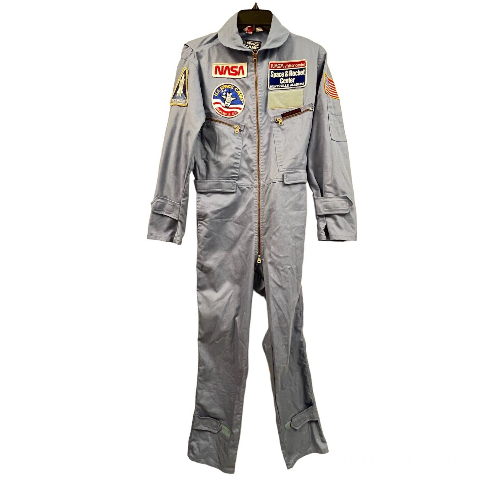 NASA US Space Camp Uniform Flight Suit Youth 20 Adult S Huntsville, AL Vintage