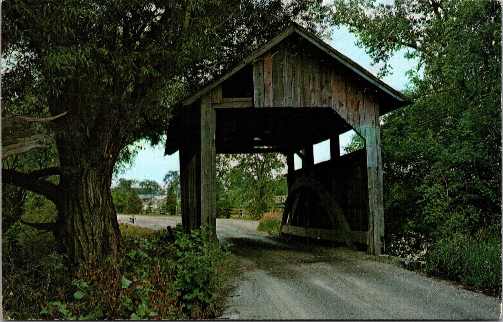 Postcard - Old Covered Bridge - Charlotte, Vermont
