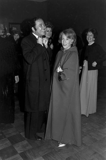 Edward Brooke and Ina Ginsburg attend a party at the Internat- 1977 Old Photo