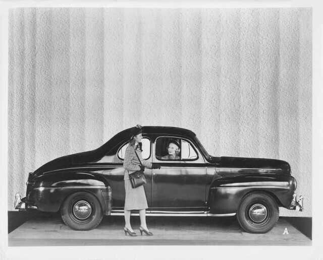 1947-1948 Ford Six Deluxe Club Coupe Press Photo 0562