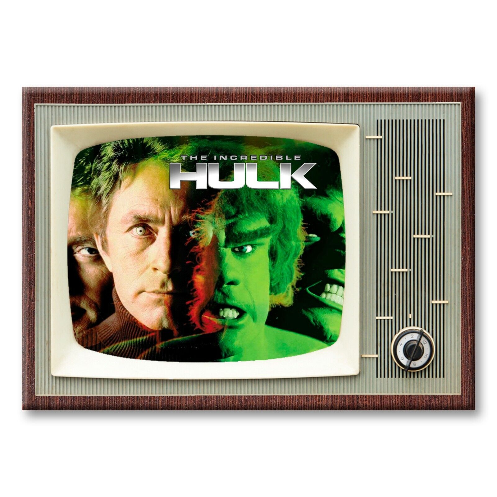THE INCREDIBLE HULK TV Show Classic TV 3.5 inches x 2.5 inches FRIDGE MAGNET 