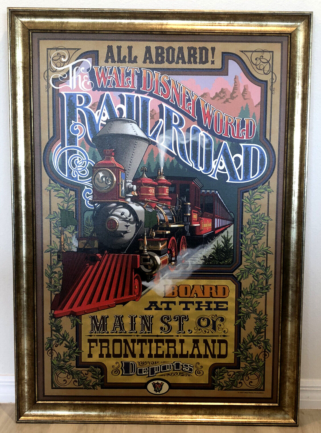 RARE WALT DISNEY WORLD RAILROAD MAIN ST FRONTIERLAND 31\