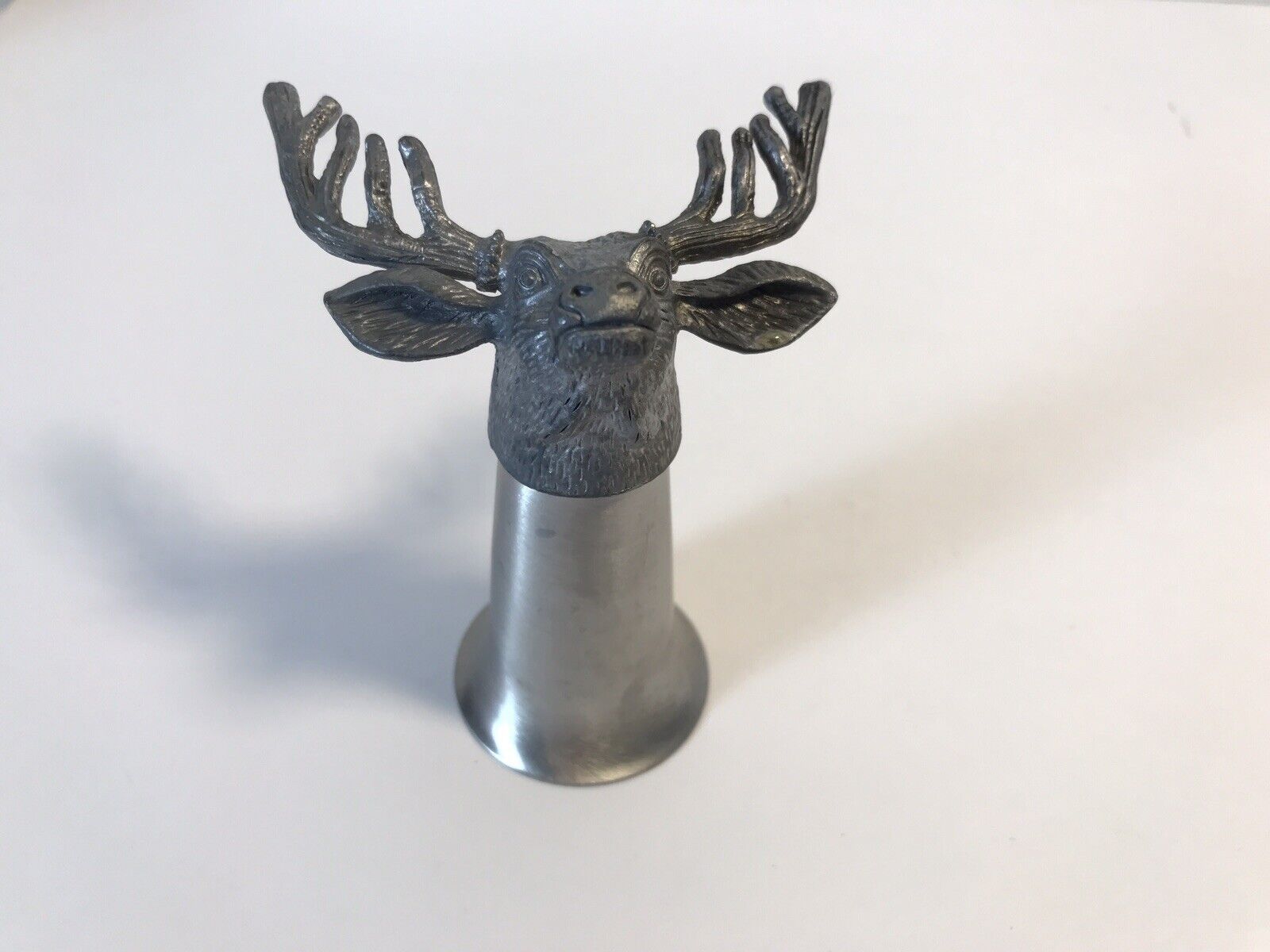 Jagermeister Distillery Stag Stainless Metal Elk shot glass Deer Head Engraved