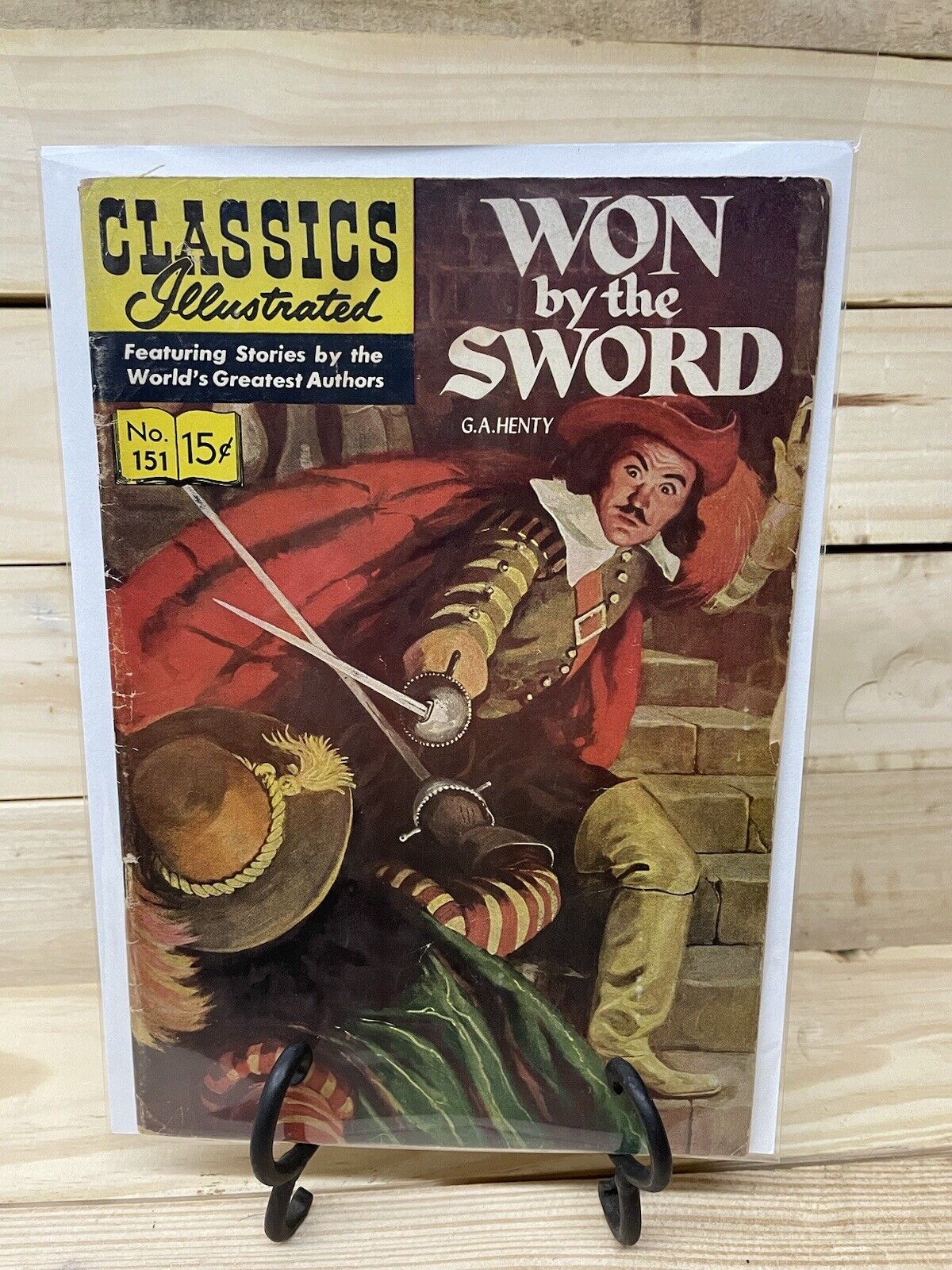 Classics Illustrated #151 Won by the Sword HRN 150 1st print VG 1959