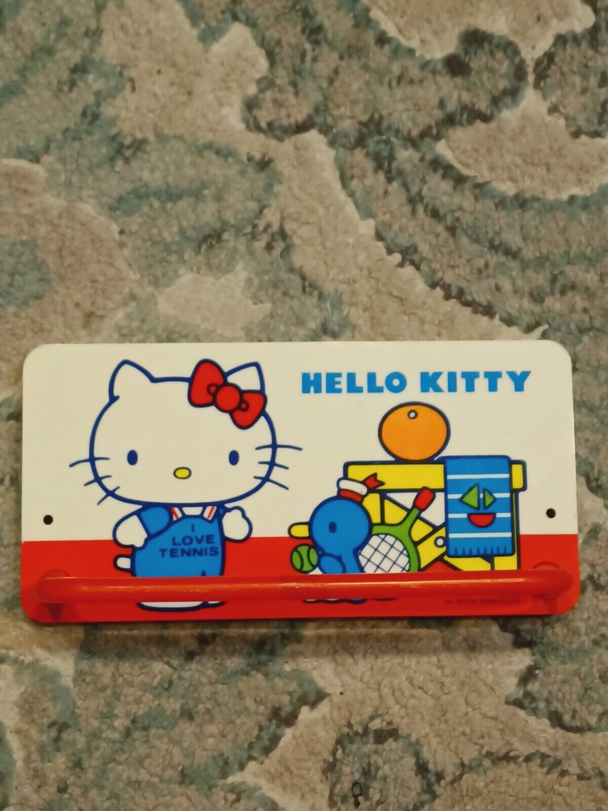 A Very Rare Sanrio Vintage 1976 Hello Kitty Little Towel Rack