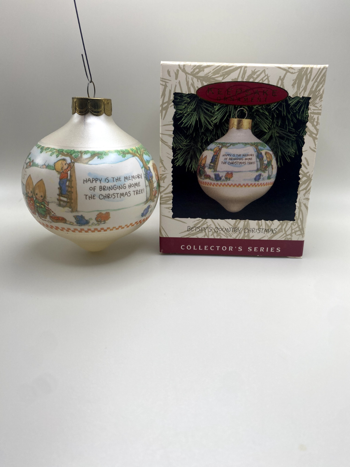 Hallmark Keepsake Collector Series Betsey\'s Country Christmas Ornament 1993