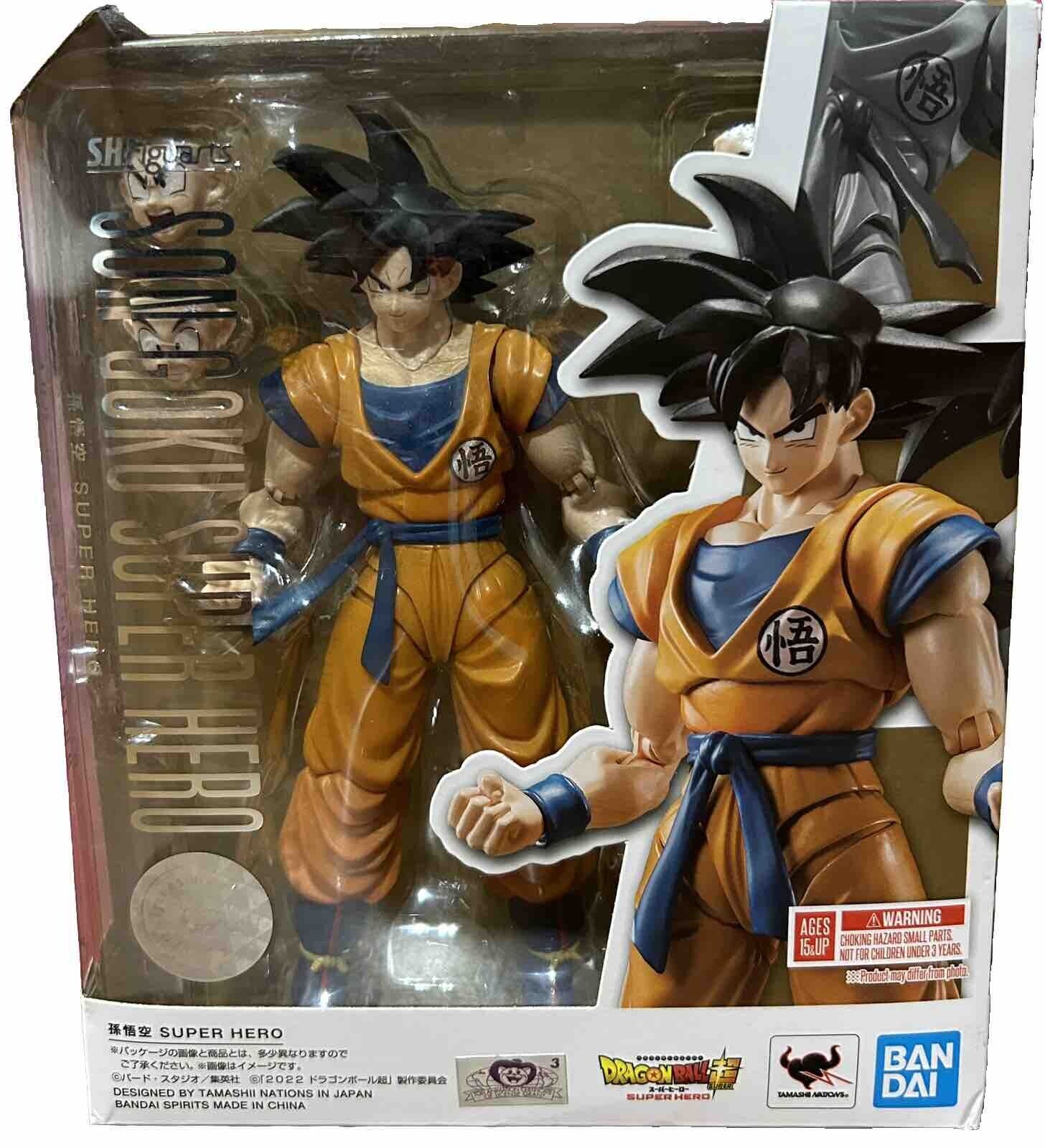 Bandai S.H.Figuarts Dragon ball Z Super Hero Son Goku Action Figure USA Seller