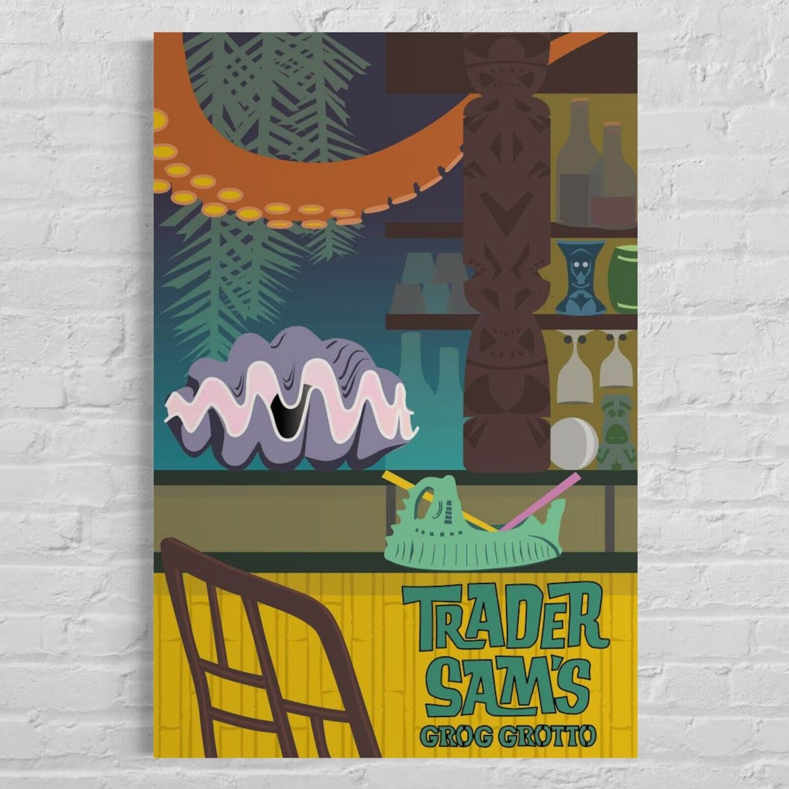 Trader Sam\'s Grog Grotto Polynesian Resort Hotel Poster Art- Walt Disney World