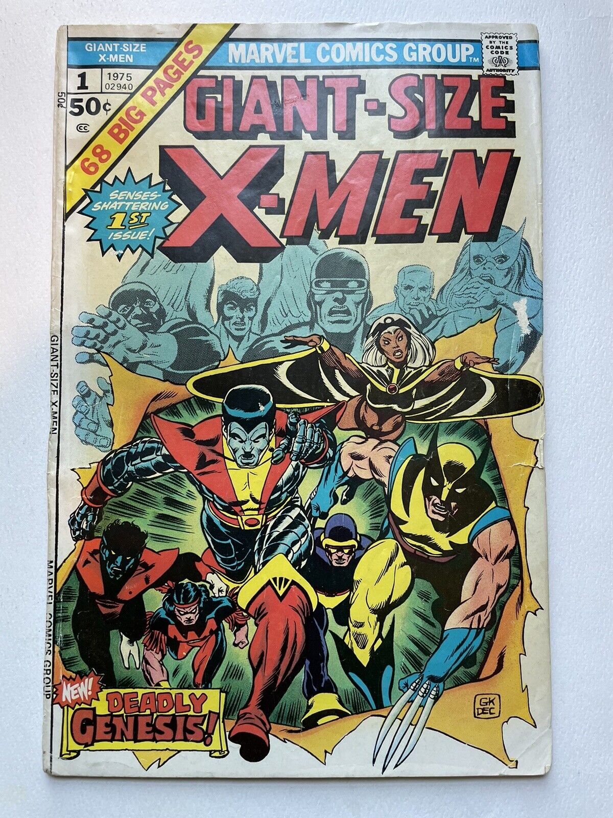Giant-Size X-Men #1 (Marvel Comics May 1975) 1st App. Storm/Nightcrawler 🔑🔥