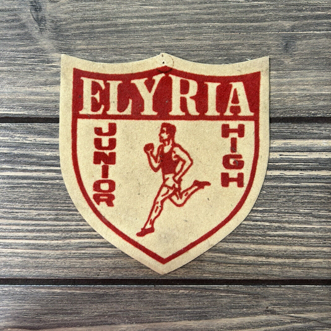 Vintage Elyria Junior High Badge Reward 69-70 Discus 4.5”