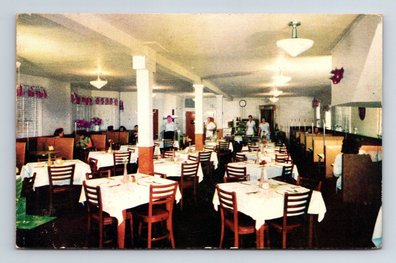 a7 Postcard 1950\'s The Quality Restaurant Seafood House Wildwood NJ 247a