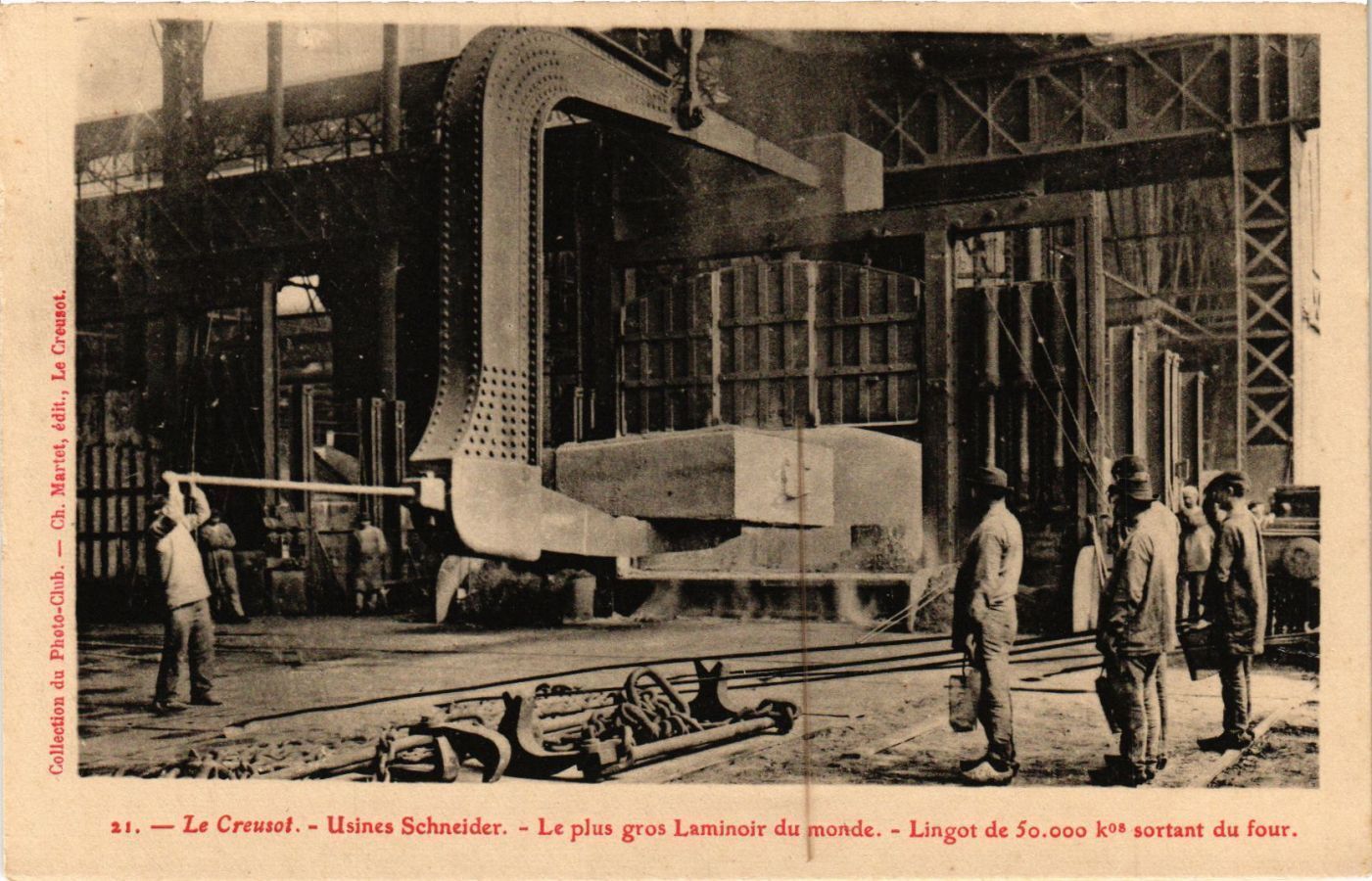 CPA AK LE CREUSOT - SCHNEIDER factories - the largest rolling mill in the world (637939)
