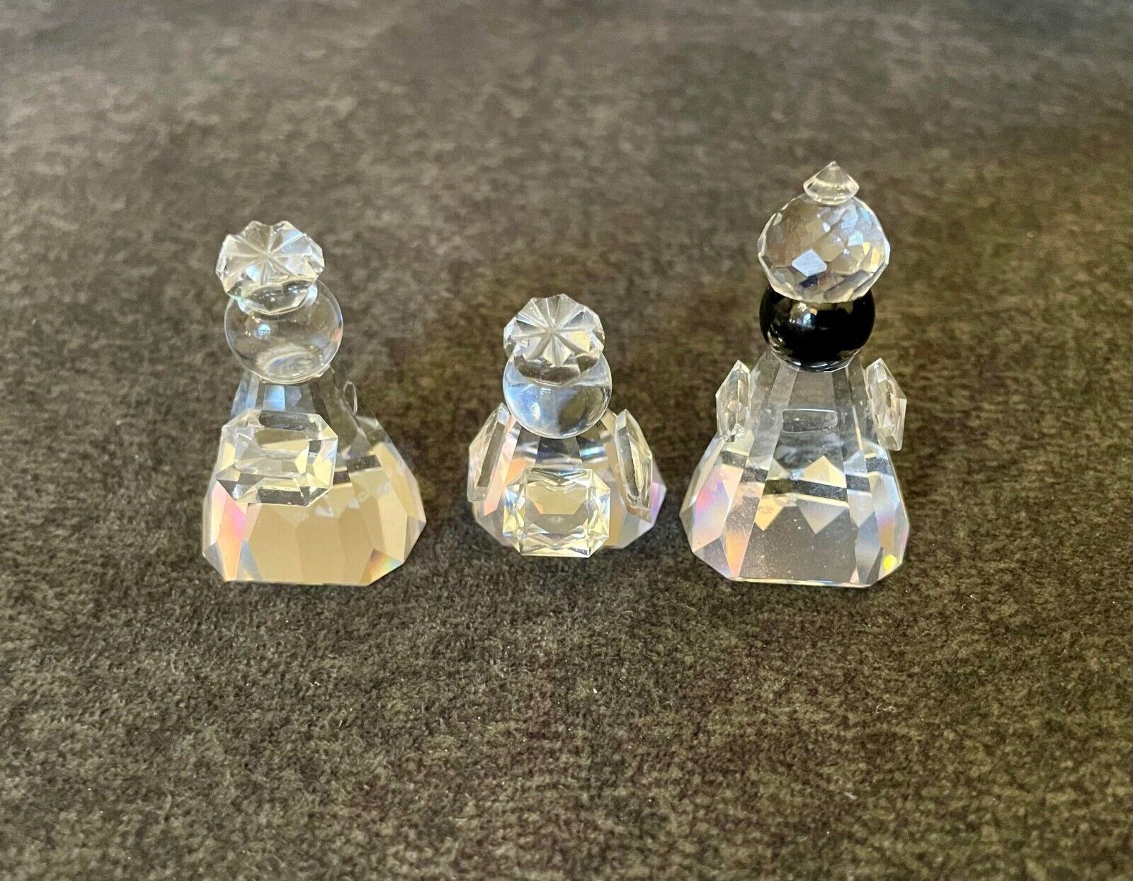 Vintage Swarovski Silver Crystal Three Wise Men 1992 Small Missing Parts - AS/IS