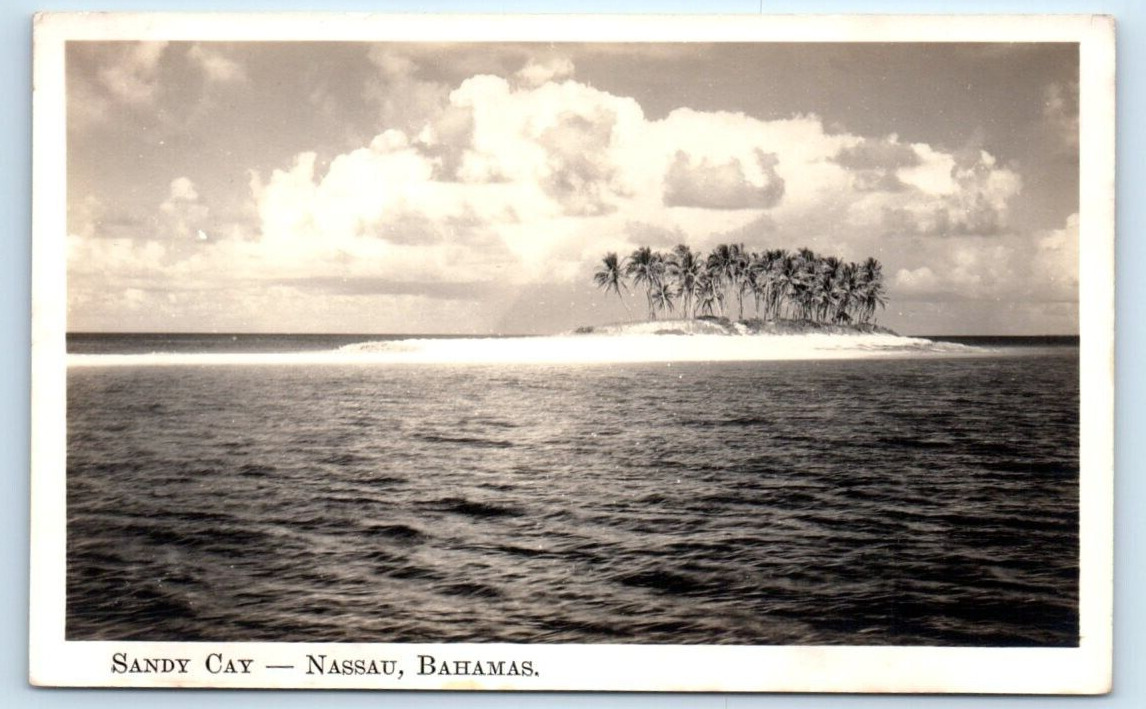 RPPC Sandy Cay NASSAU Bahamas Postcard