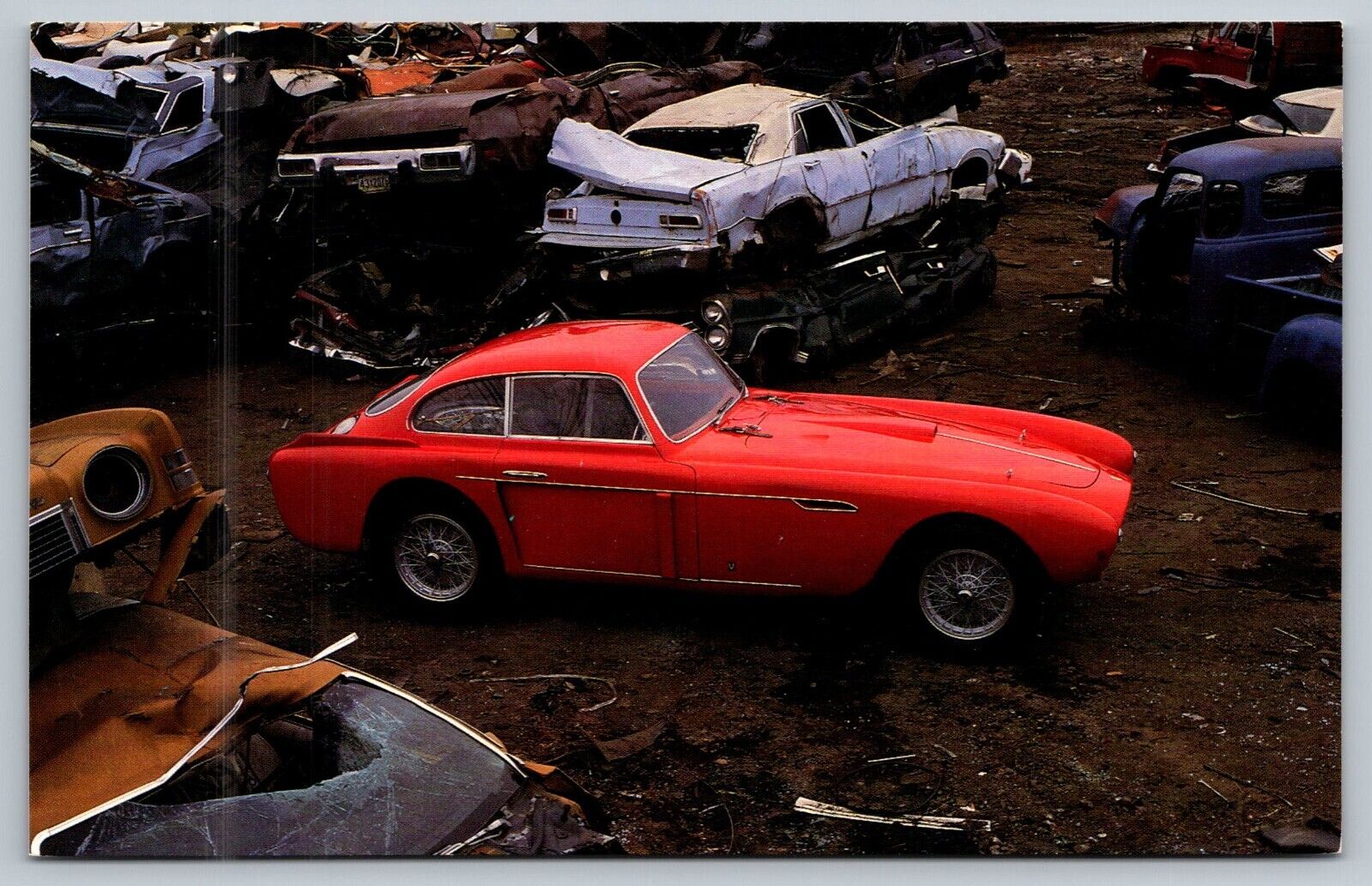 Vintage Postcard~ Automobile~ 1952 Ferrari Berlinetta