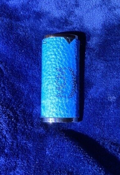 Genuine Mcm Blue Bic Lighter Case Handmade Beautiful