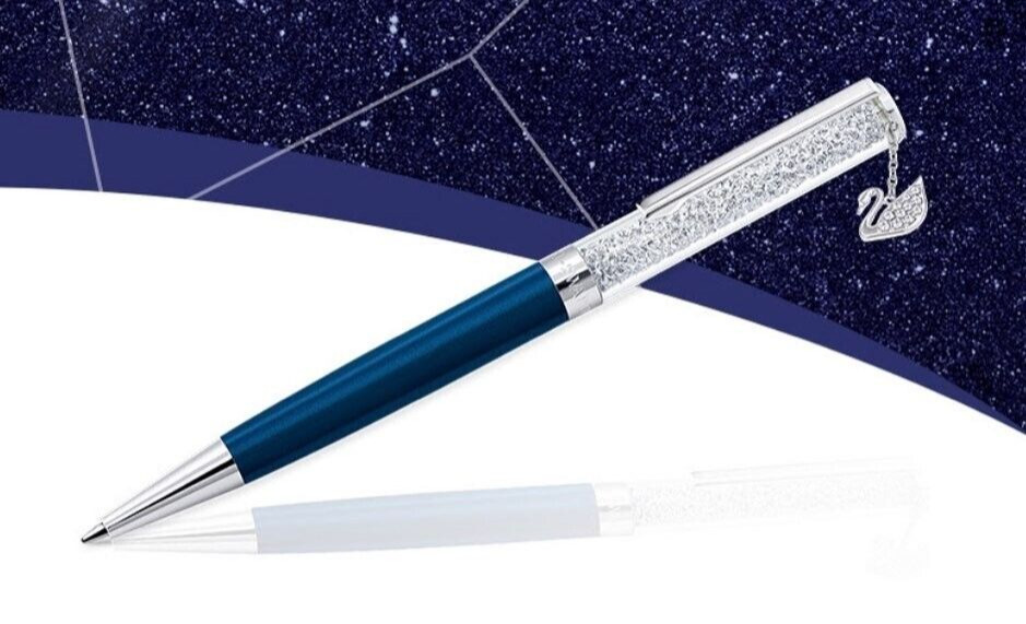 Swarovski Crystalline Ballpoint Pen / Swan Charm - NEW - Original Packaging