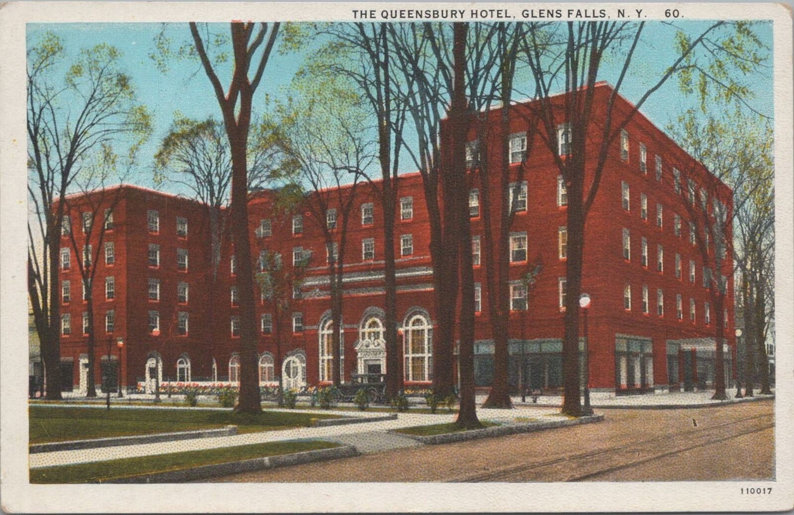 Postcard The Queensbury Hotel Glen Falls NY 
