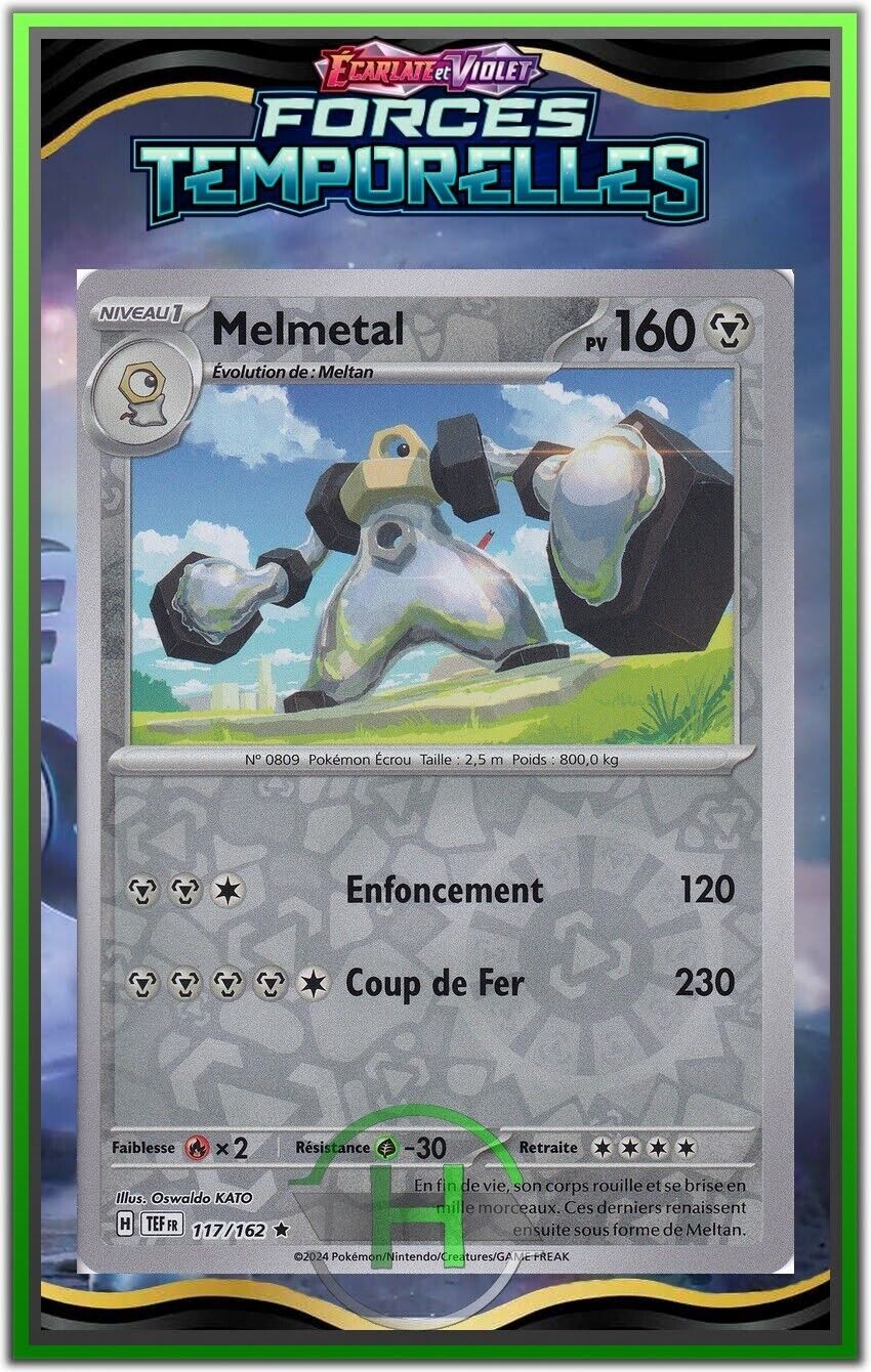Melmetal Reverse - EV5:Temporal Forces - 117/162 - Pokemon Card FR New
