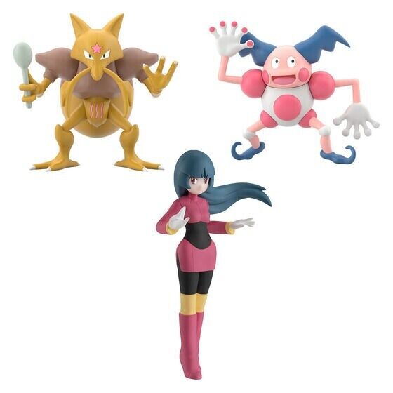 Pokémon Kanto Region Sabrina Kadabra Mr.Mine Scale World Bandai Japan Figure New