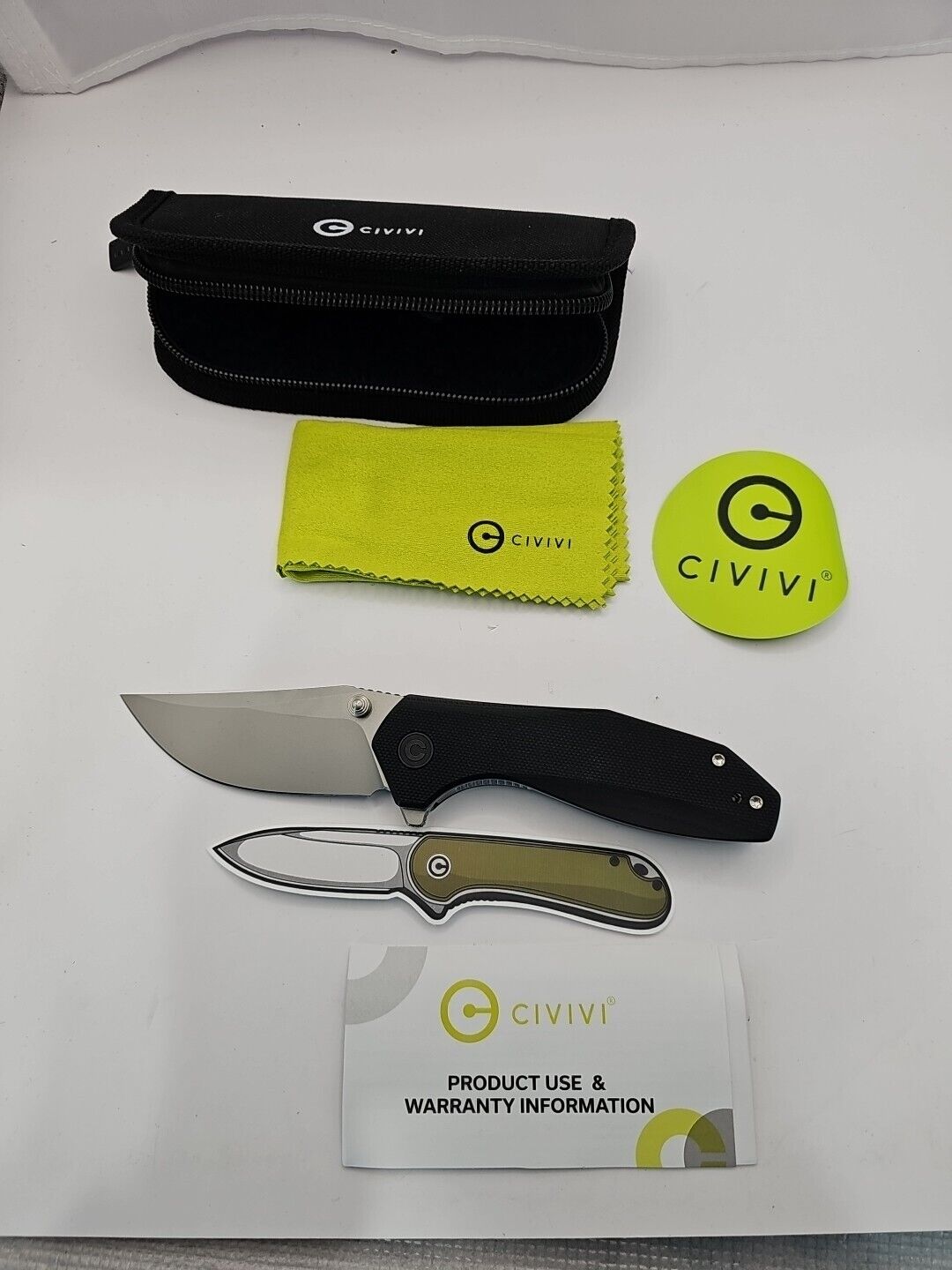 Civivi Knives Odd 22 C21032-1 Liner Lock Black G10 Stainless Pocket Knife
