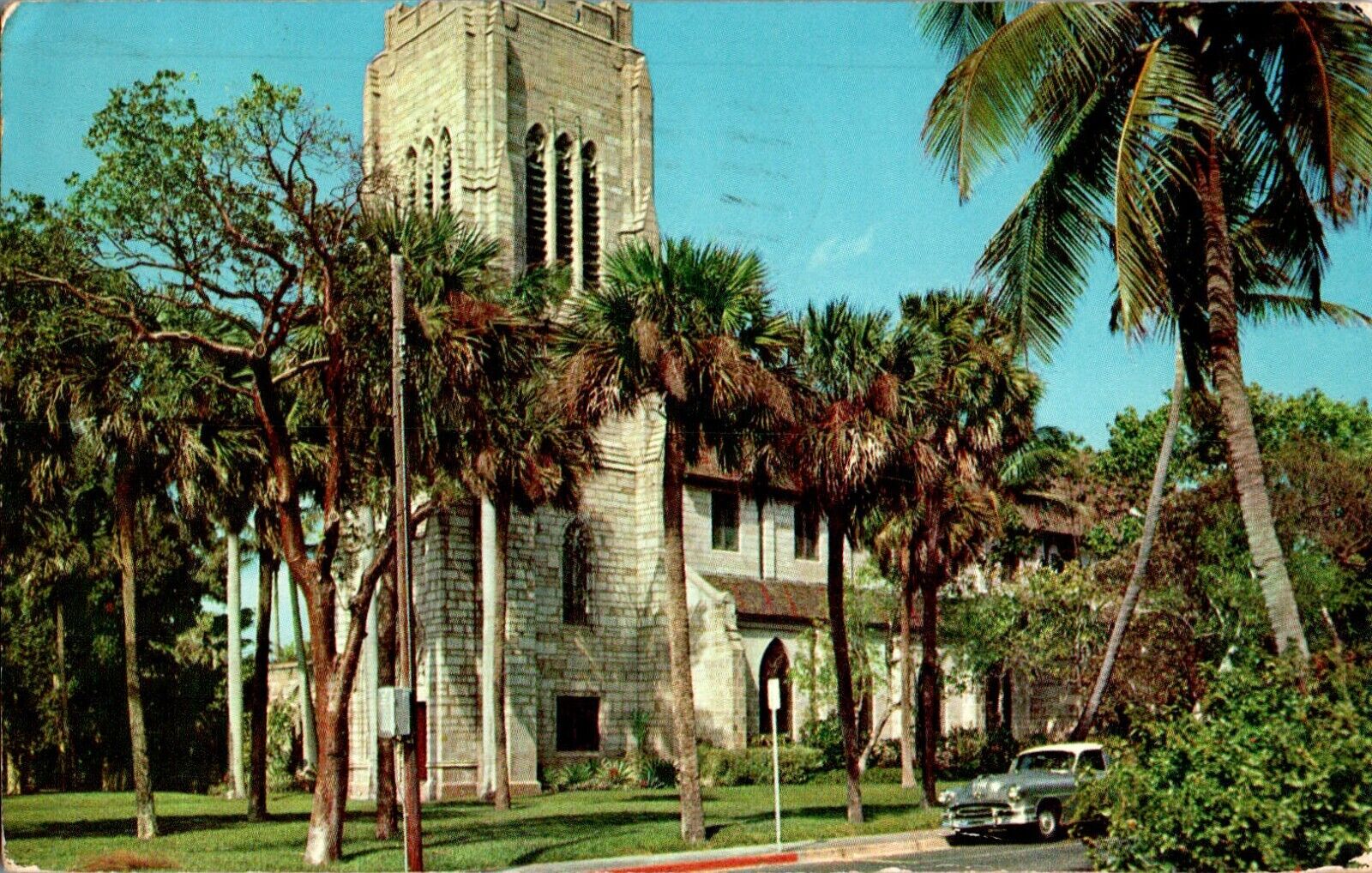 Bethesda By the Sea Church , Palm Beach, Florida FL 1956 chrome Postcard