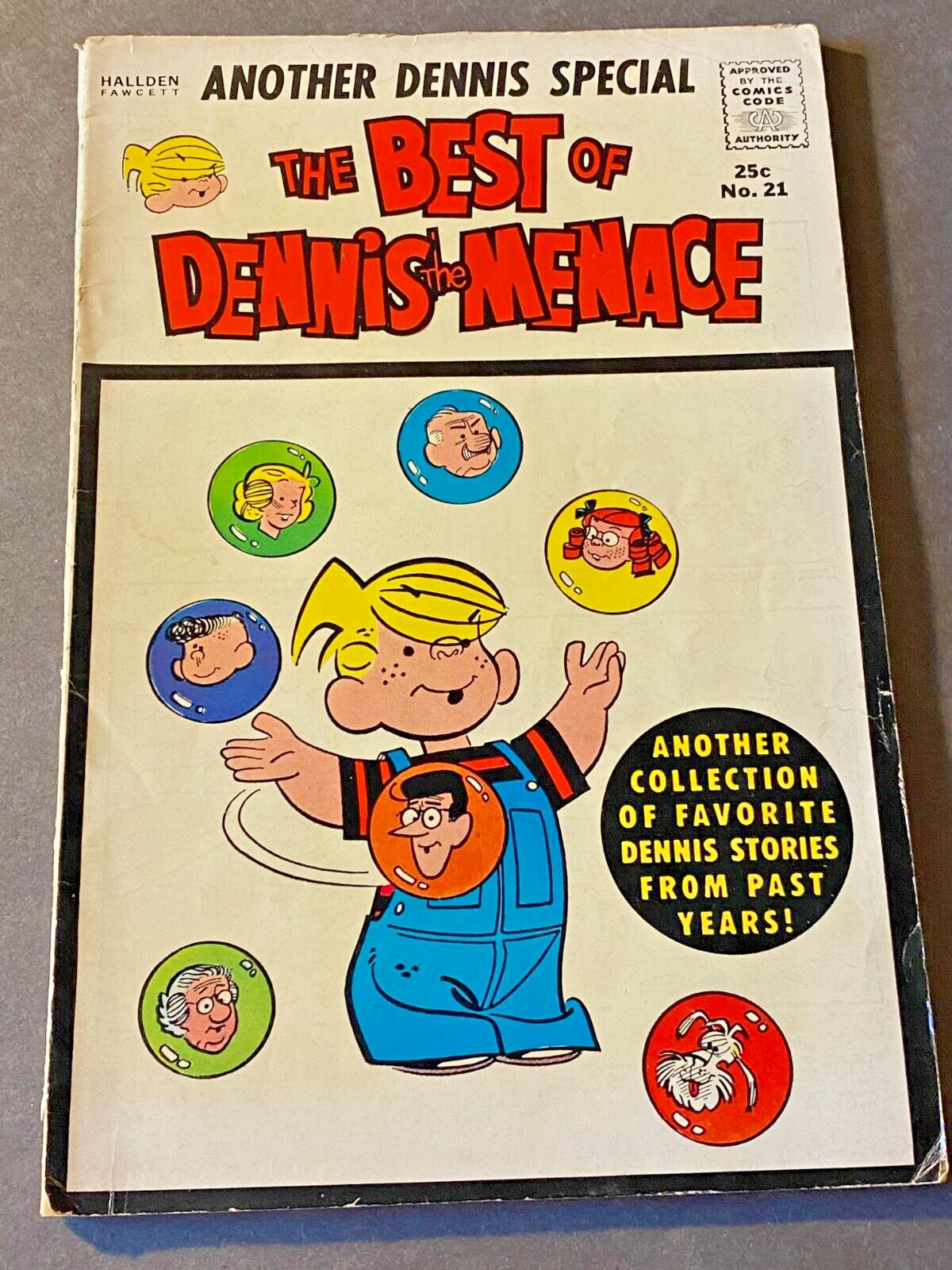 The Best of Dennis The Menace 1959/60 Issue No. 21 Fawcett