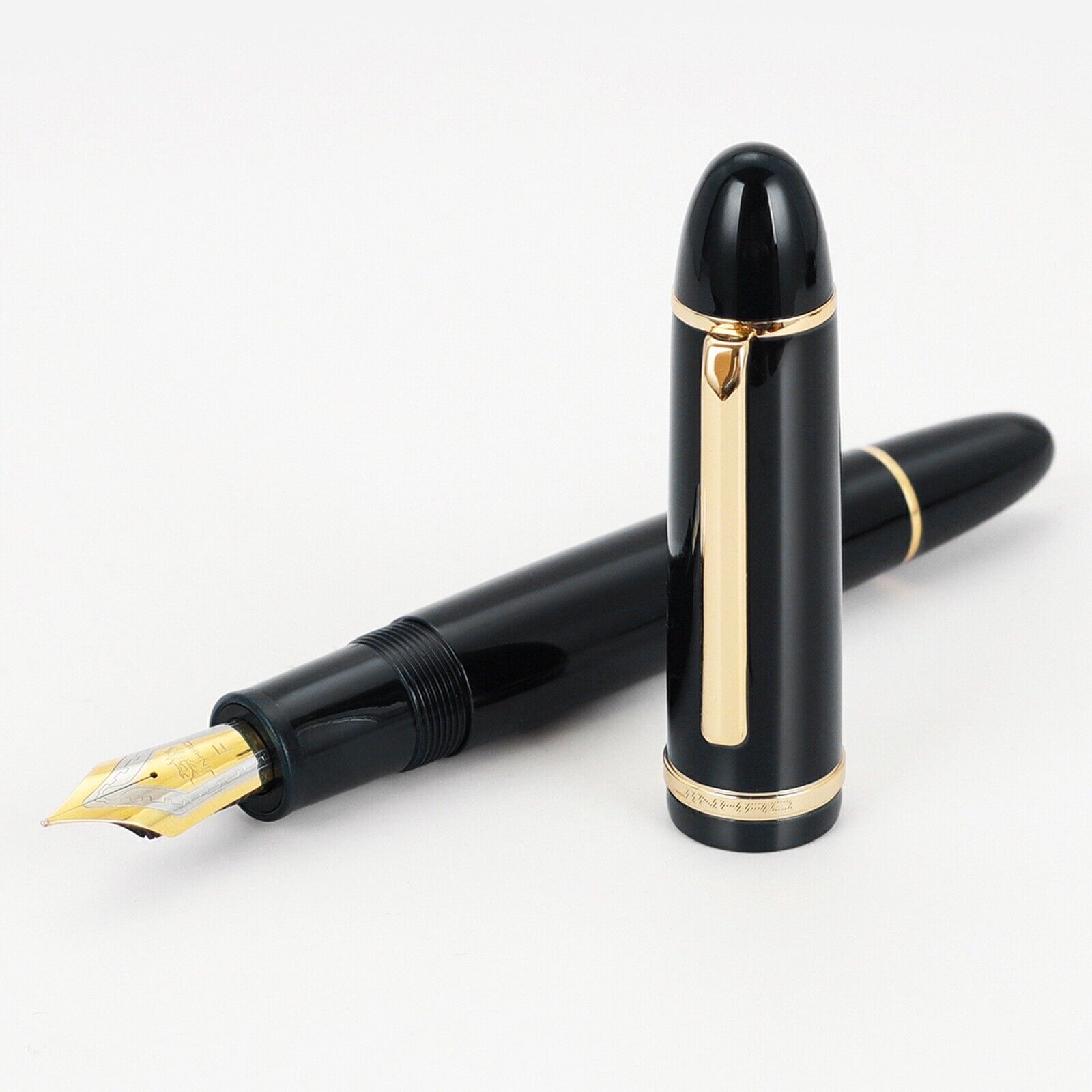 JinHao X159 Acrylic Fountain Pen Metal Gold Clip Fine Nib Writing Ink Pen Offizc