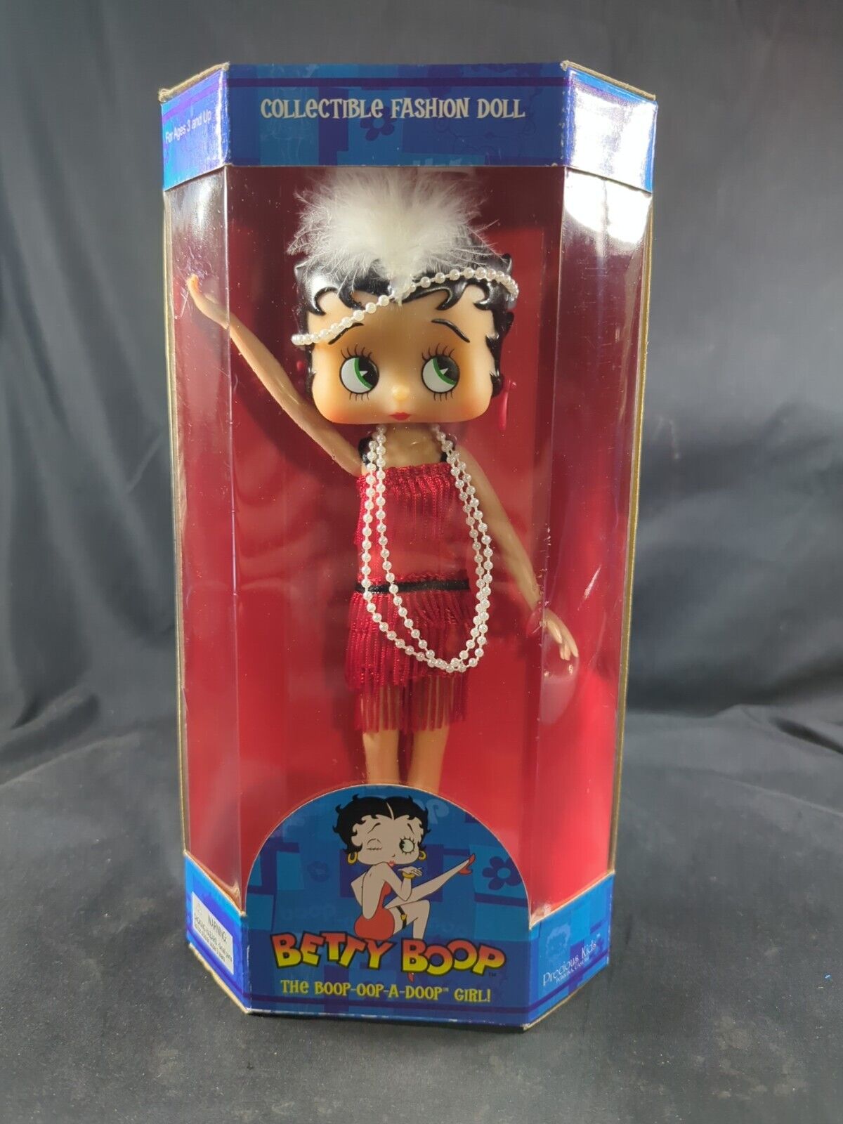 2005 Betty Boop Collectible Fashion Poseable Figure Doll Stand Flapper Style