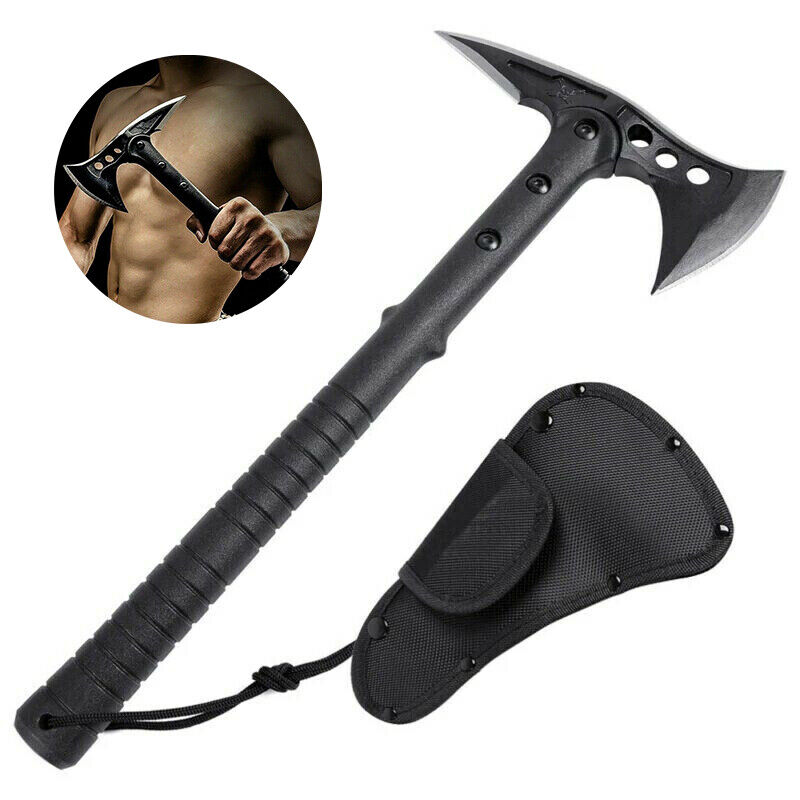 Outdoor Axe Camping Hunting Tactical Tomahawk Hatchet Blade Survival Knife New