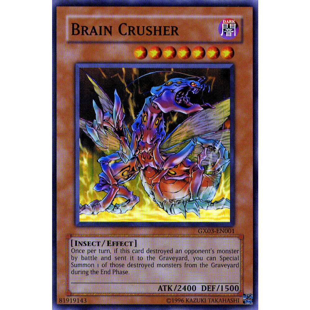 Brain Crusher GX03-EN001 Yu-Gi-Oh Card Super Rare Limited Edition