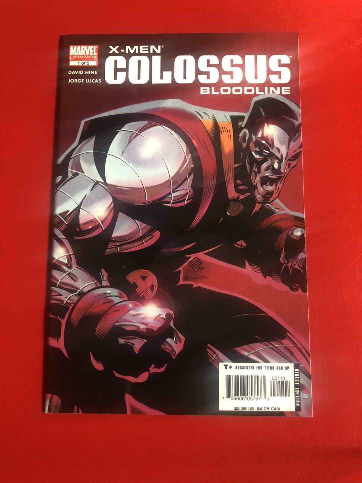 X-Men Colossus Bloodline 1 Of 5 Marvel Comic David Hine Jorge Lucas